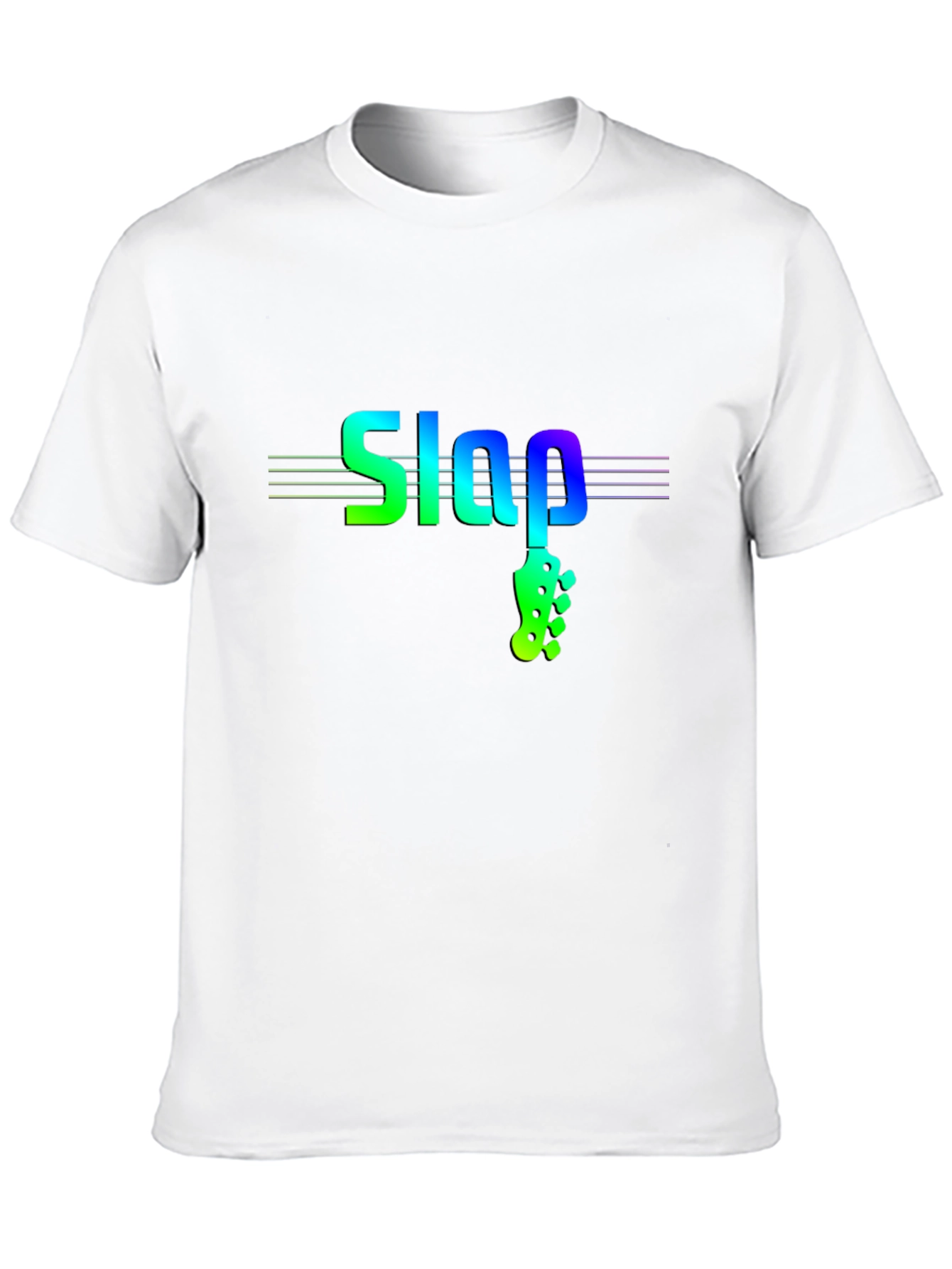 Black Slap Bass Music T-Shirt - Cool Musician Tee view 10