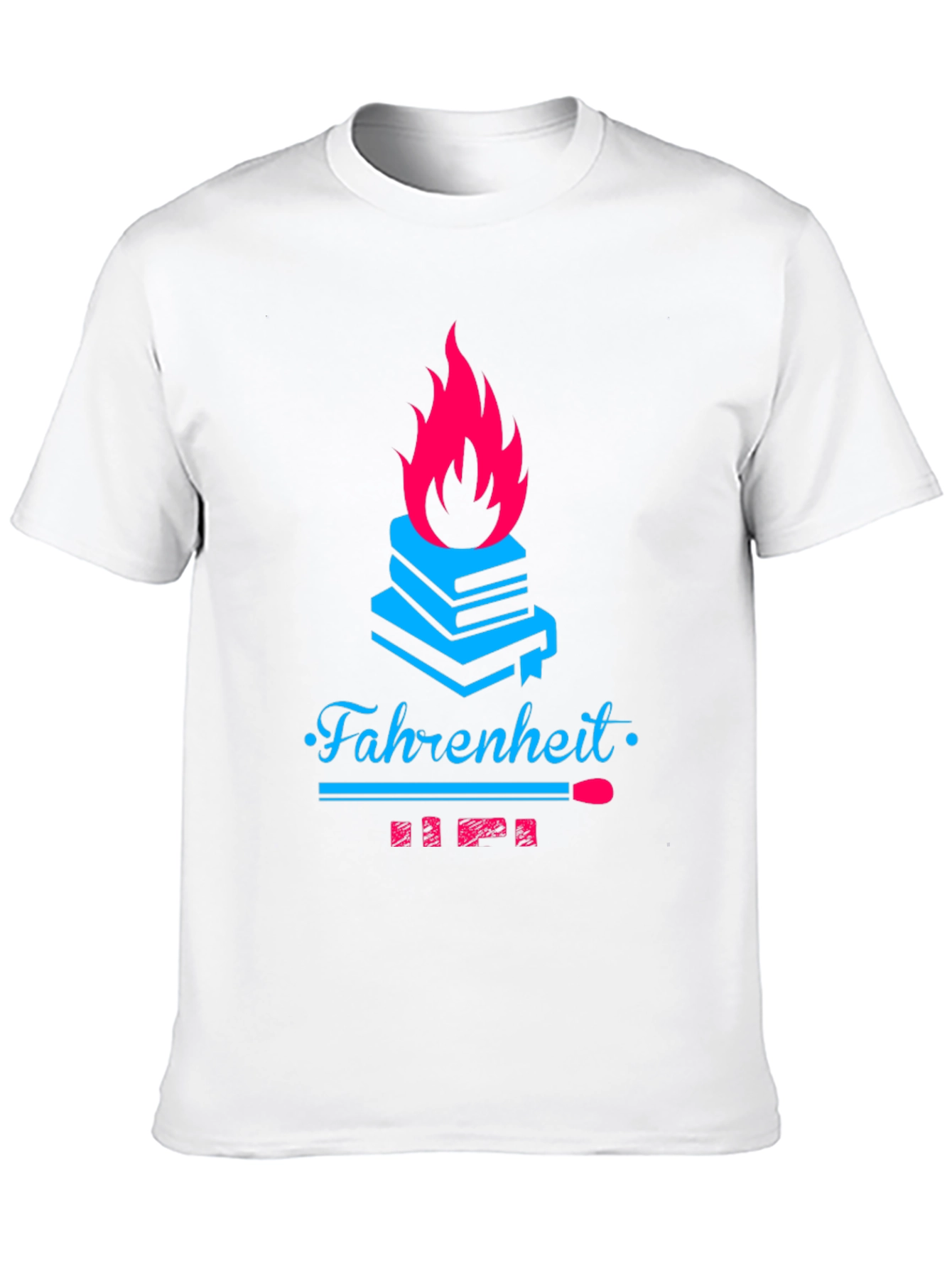 Black Fahrenheit Book Burning Graphic Tee view 10