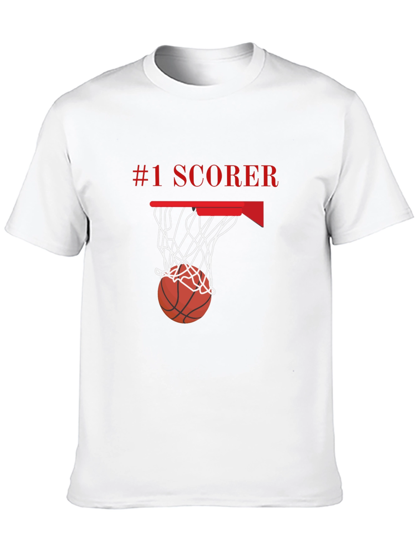 Black #1 Scorer Basketball Graphic Tee - Stylish Player Shirt view 10