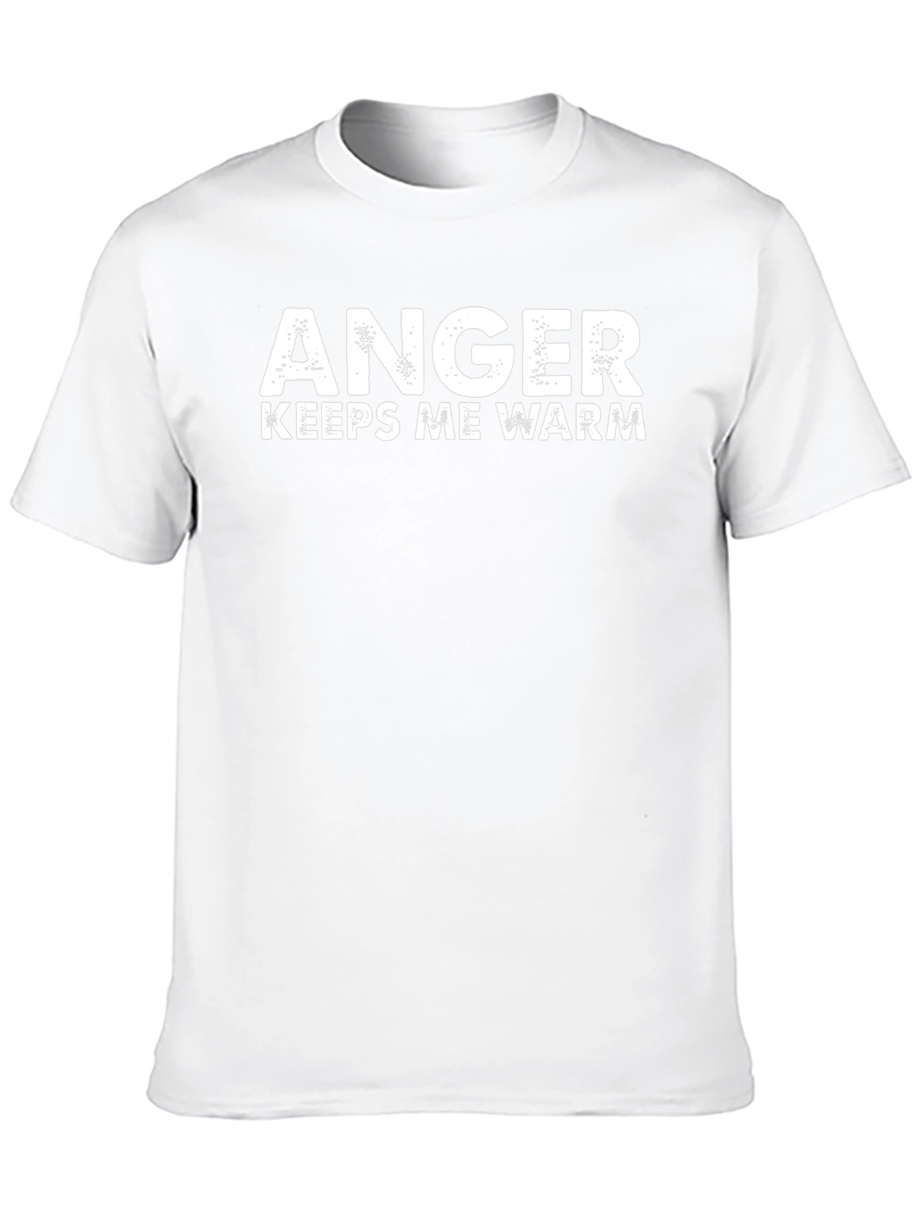 Anger Keeps Me Warm Black T-Shirt - 10