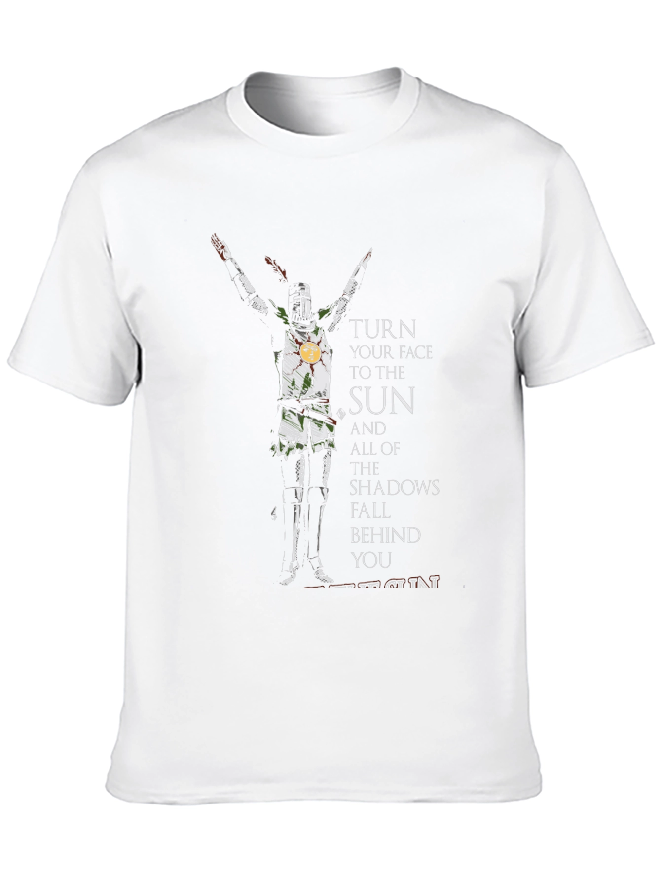 Black Praise the Sun Knight T-Shirt - Dark Souls Inspired view 10