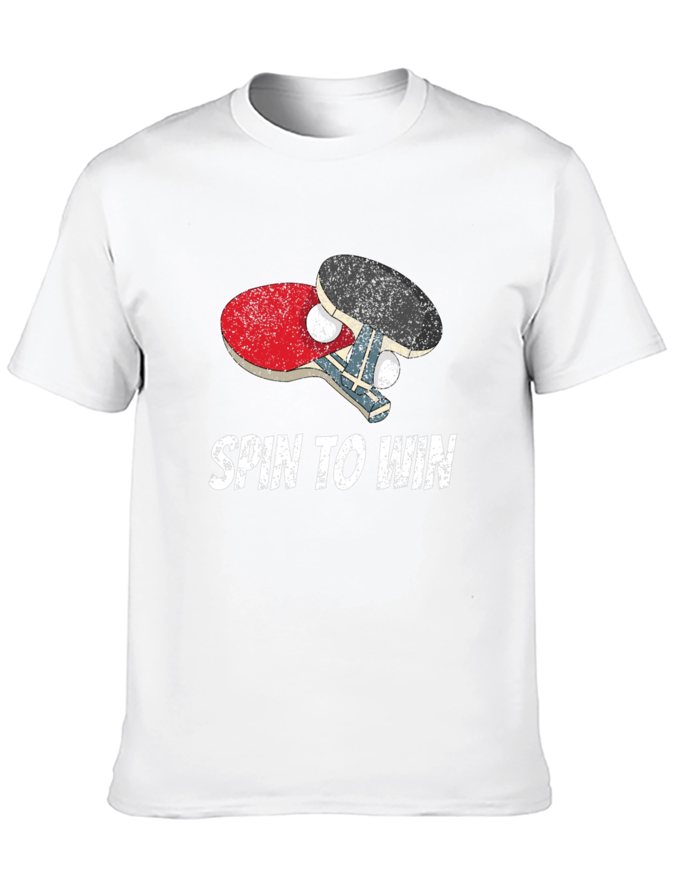 Black Spin To Win Ping Pong T-Shirt view 10