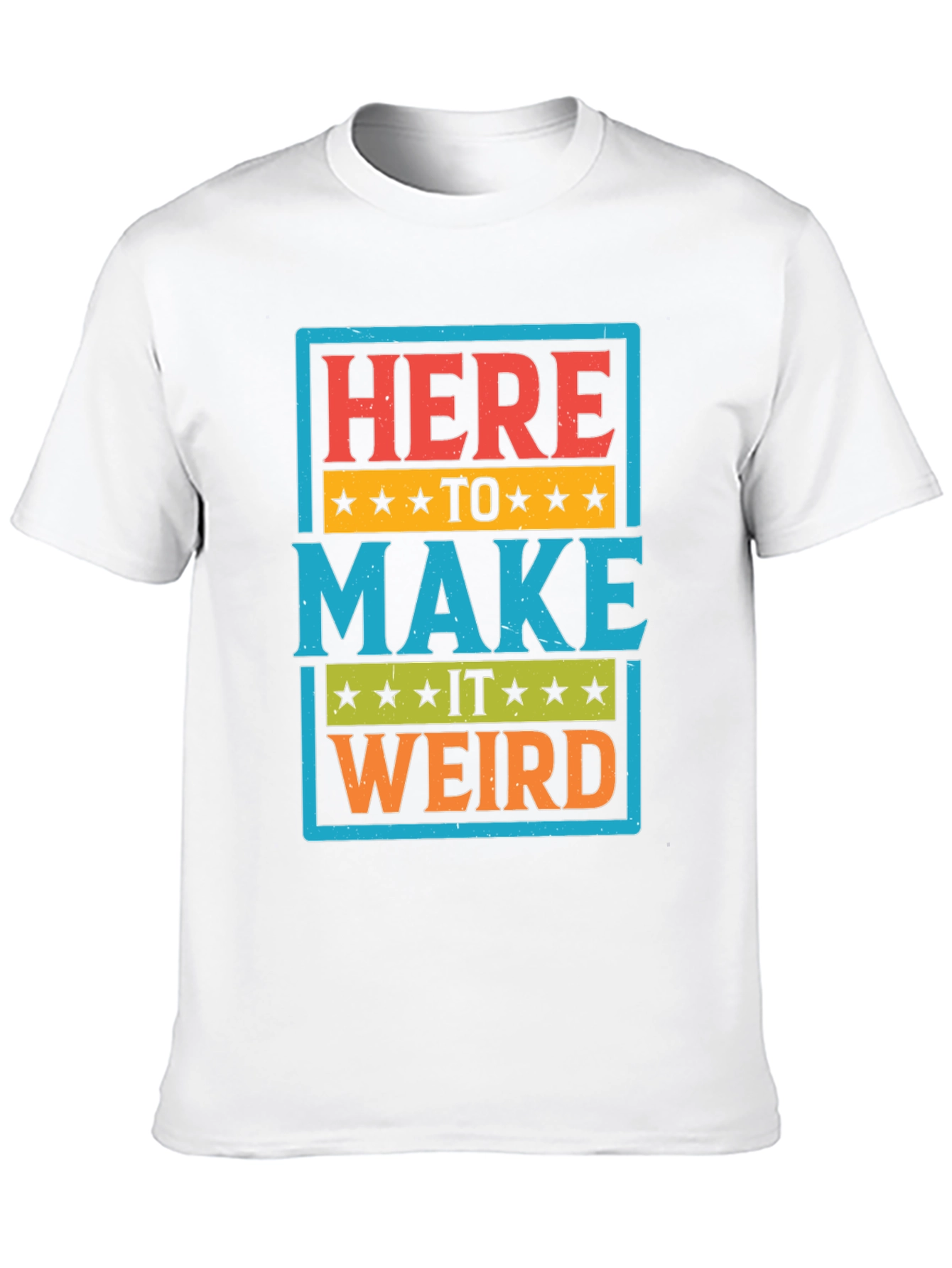 Black Here to Make it Weird Graphic T-Shirt view 10