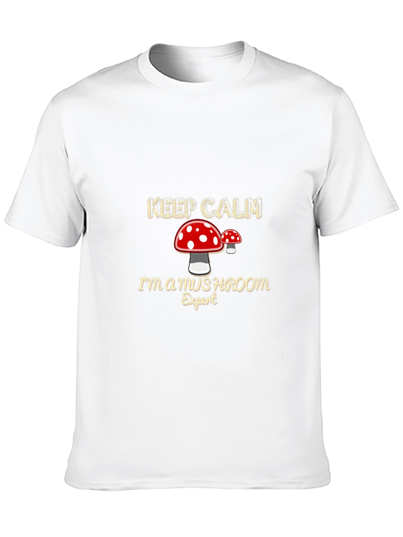 Black Mushroom Expert Graphic T-Shirt view 10