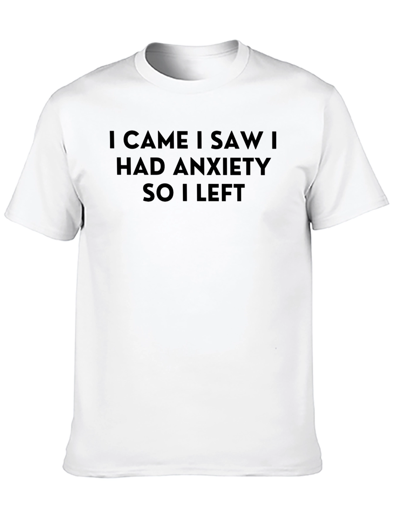 Black Anxiety Statement T-Shirt view 10