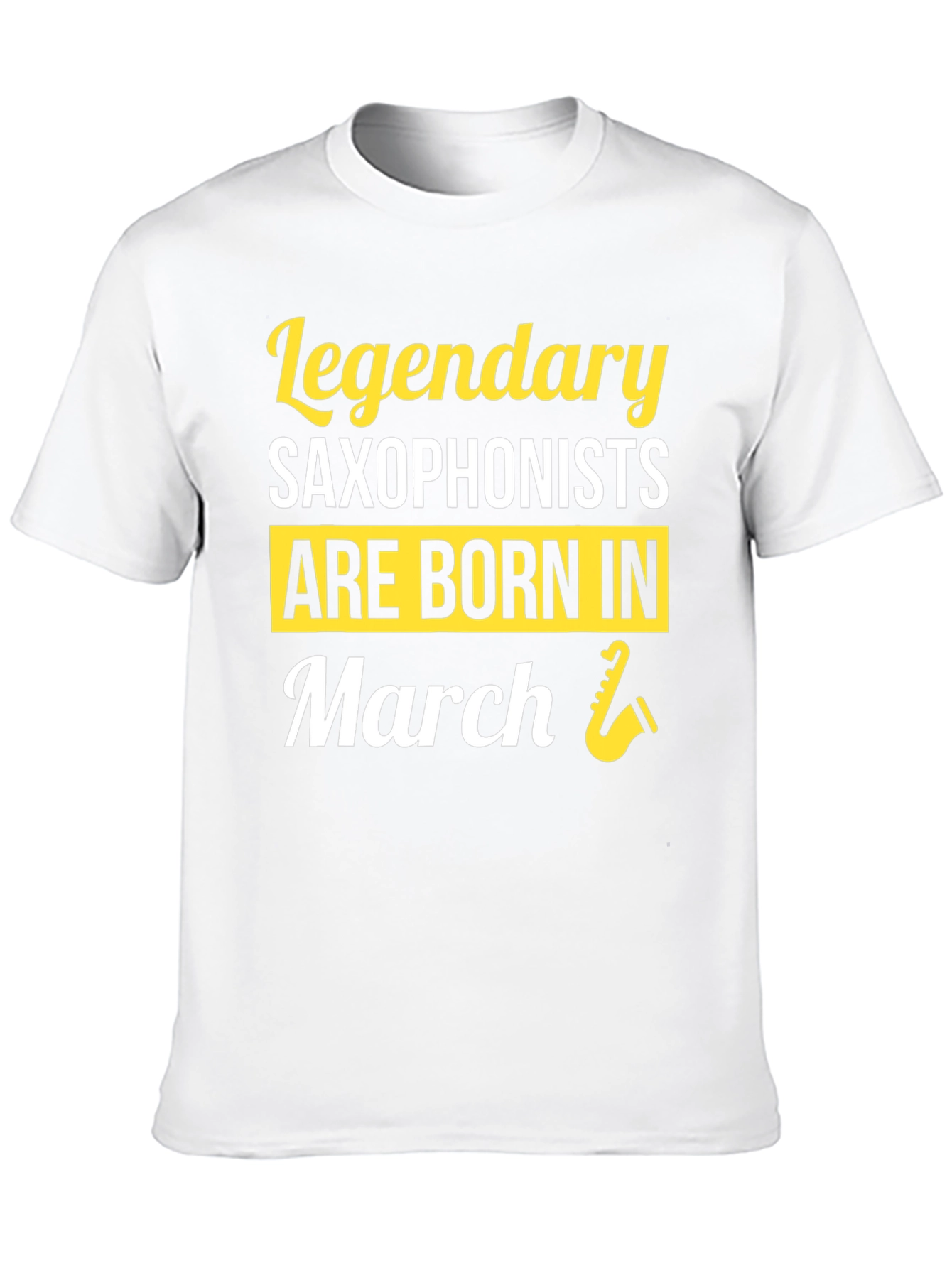 Black Legendary Saxophonists Born in March T-Shirt view 10