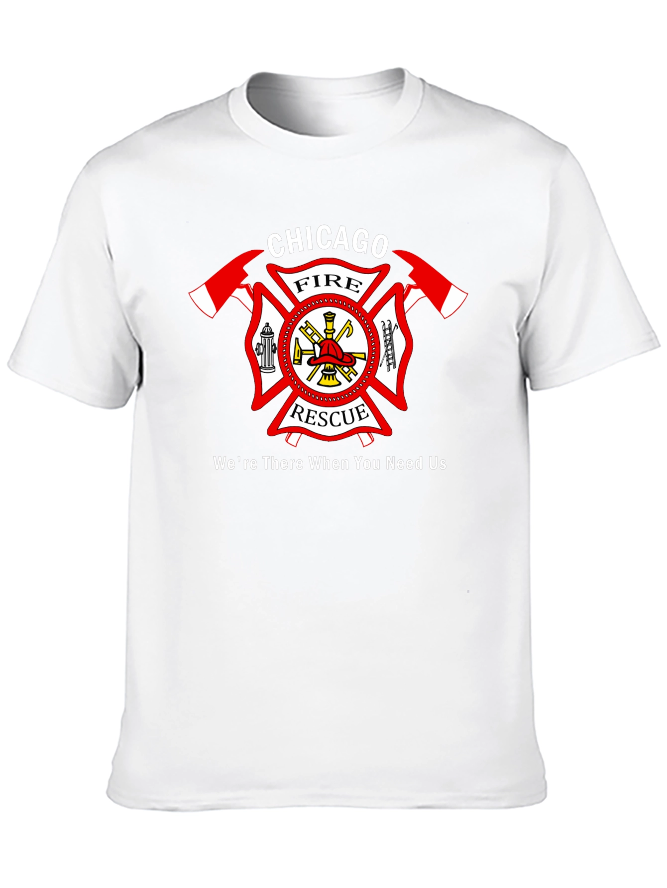 Black Chicago Fire Rescue T-Shirt view 10