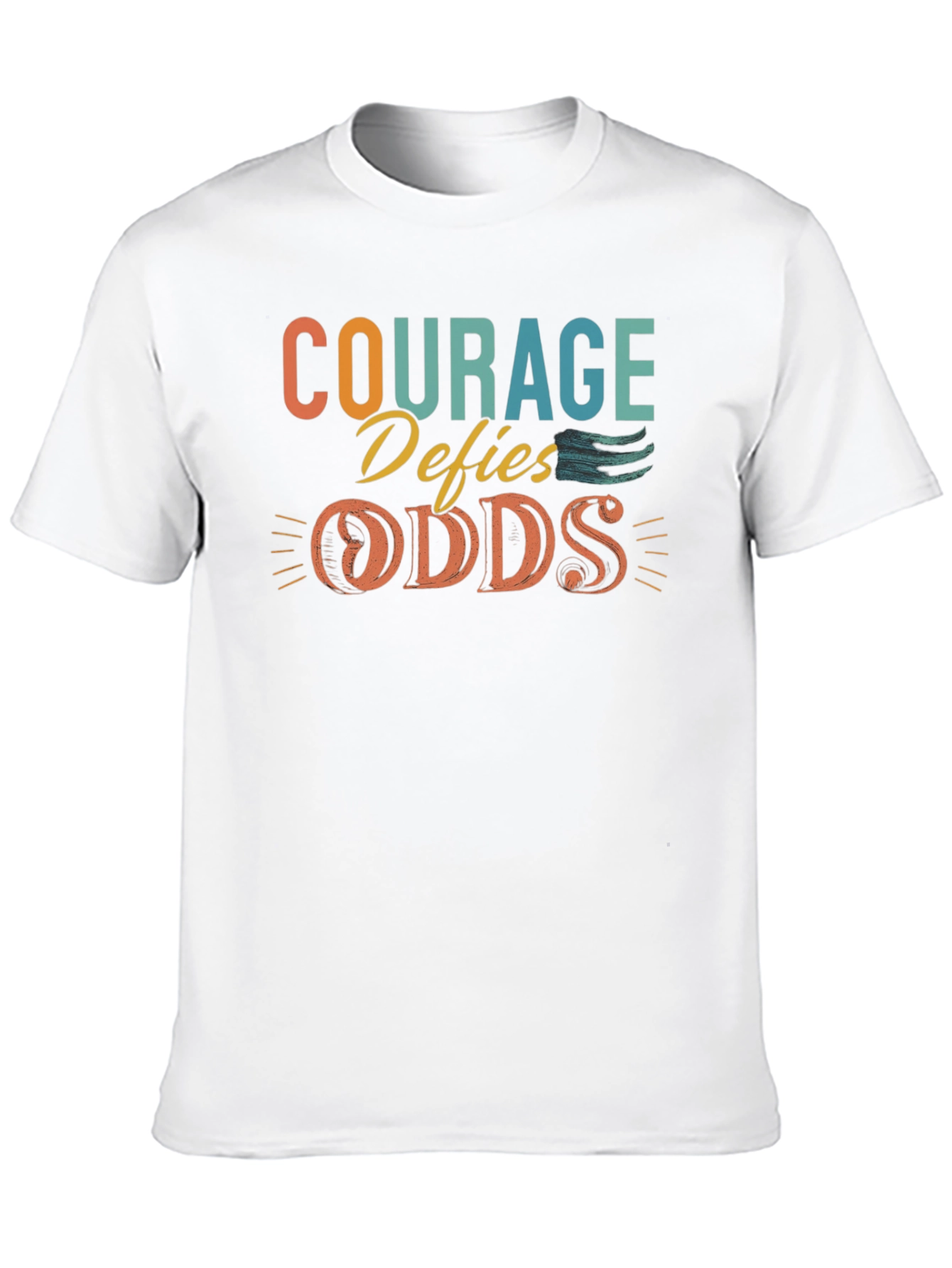 Black Courage Defies Odds Graphic Tee view 10