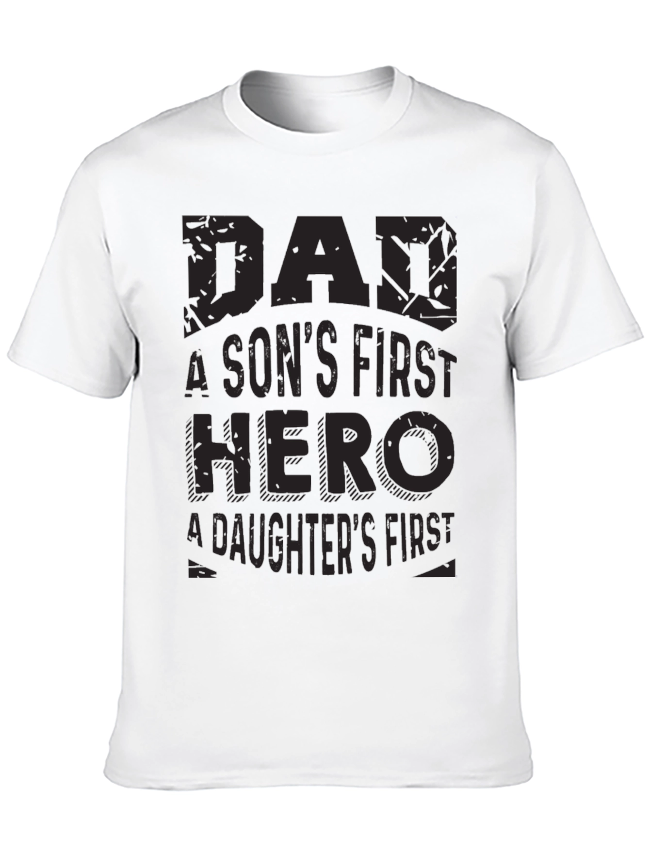 Black Dad Hero T-Shirt - Son's & Daughter's First Hero view 10