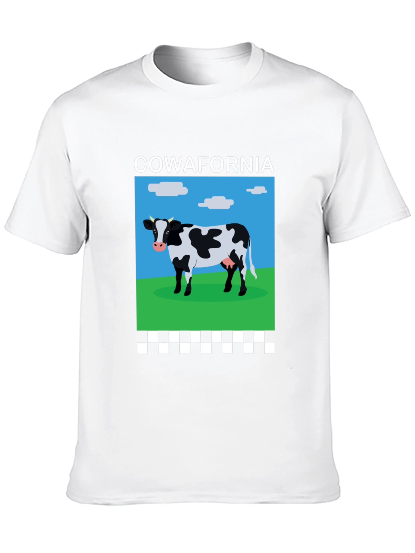 Black Cow-afornia T-Shirt: Hilarious Cow Design Tee view 10