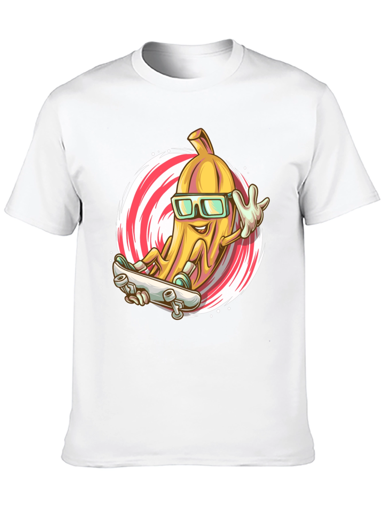 Black Cool Banana Skateboard T-Shirt view 10