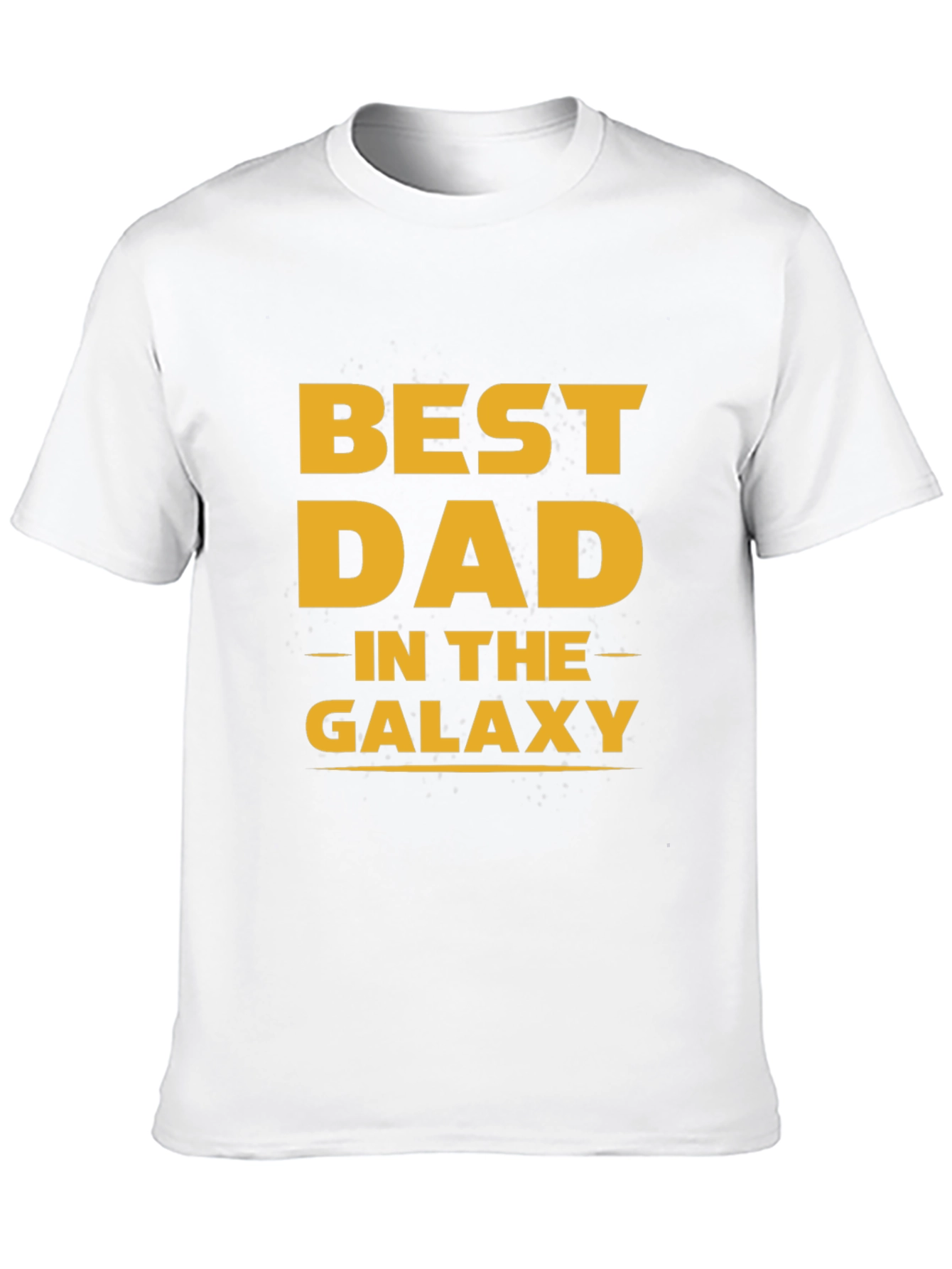 Black Best Dad in the Galaxy Black T-Shirt view 10