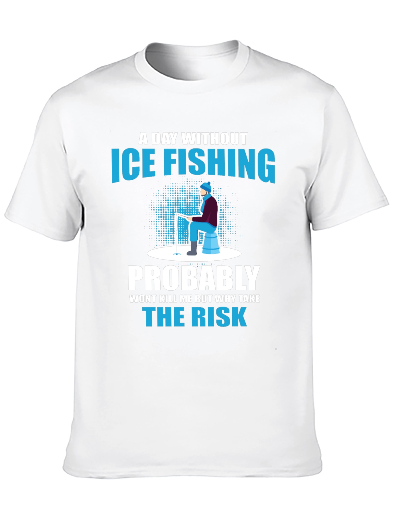 Black Ice Fishing Graphic T-Shirt view 10
