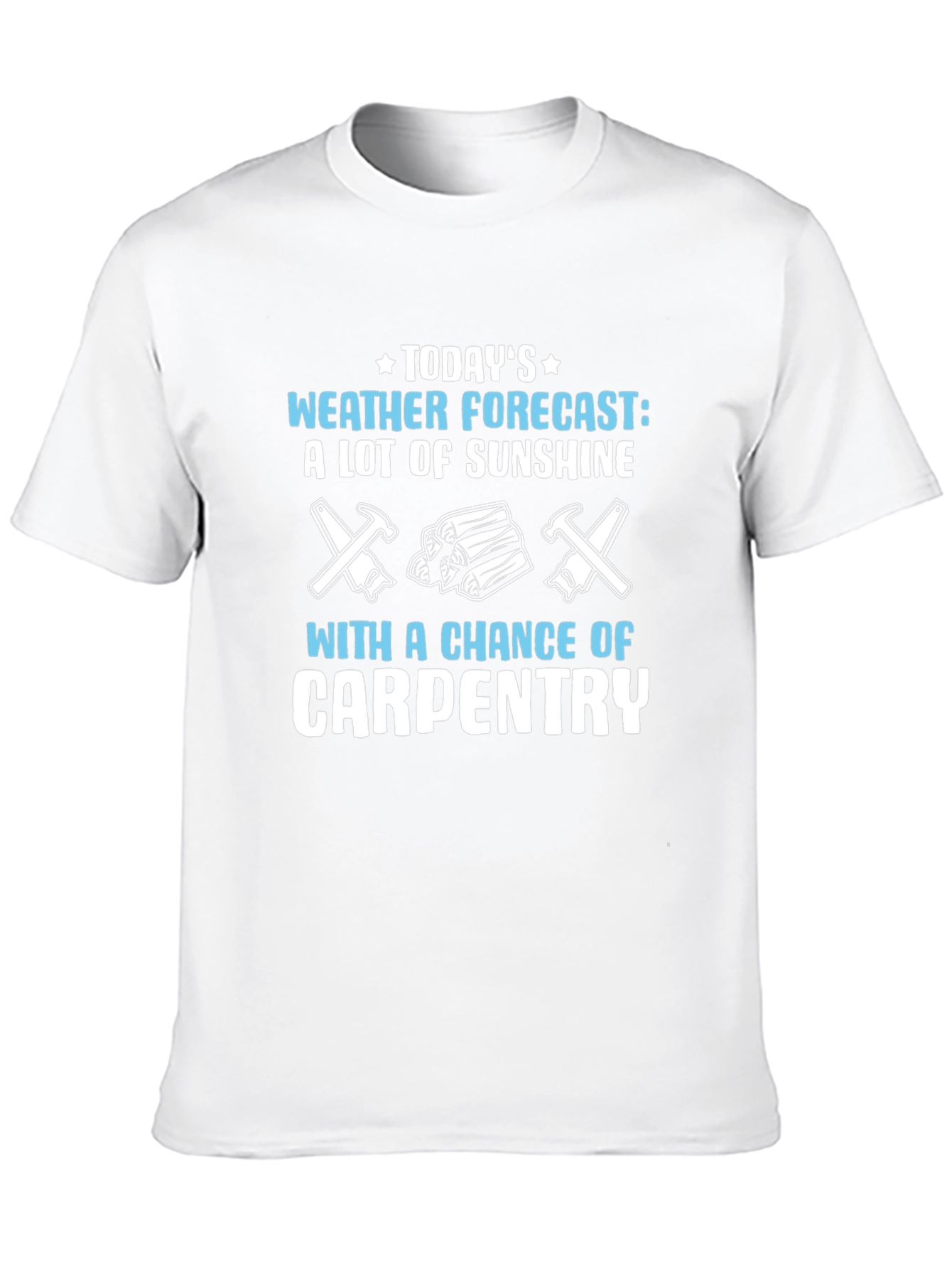 Black Carpenter Weather Forecast T-Shirt view 10