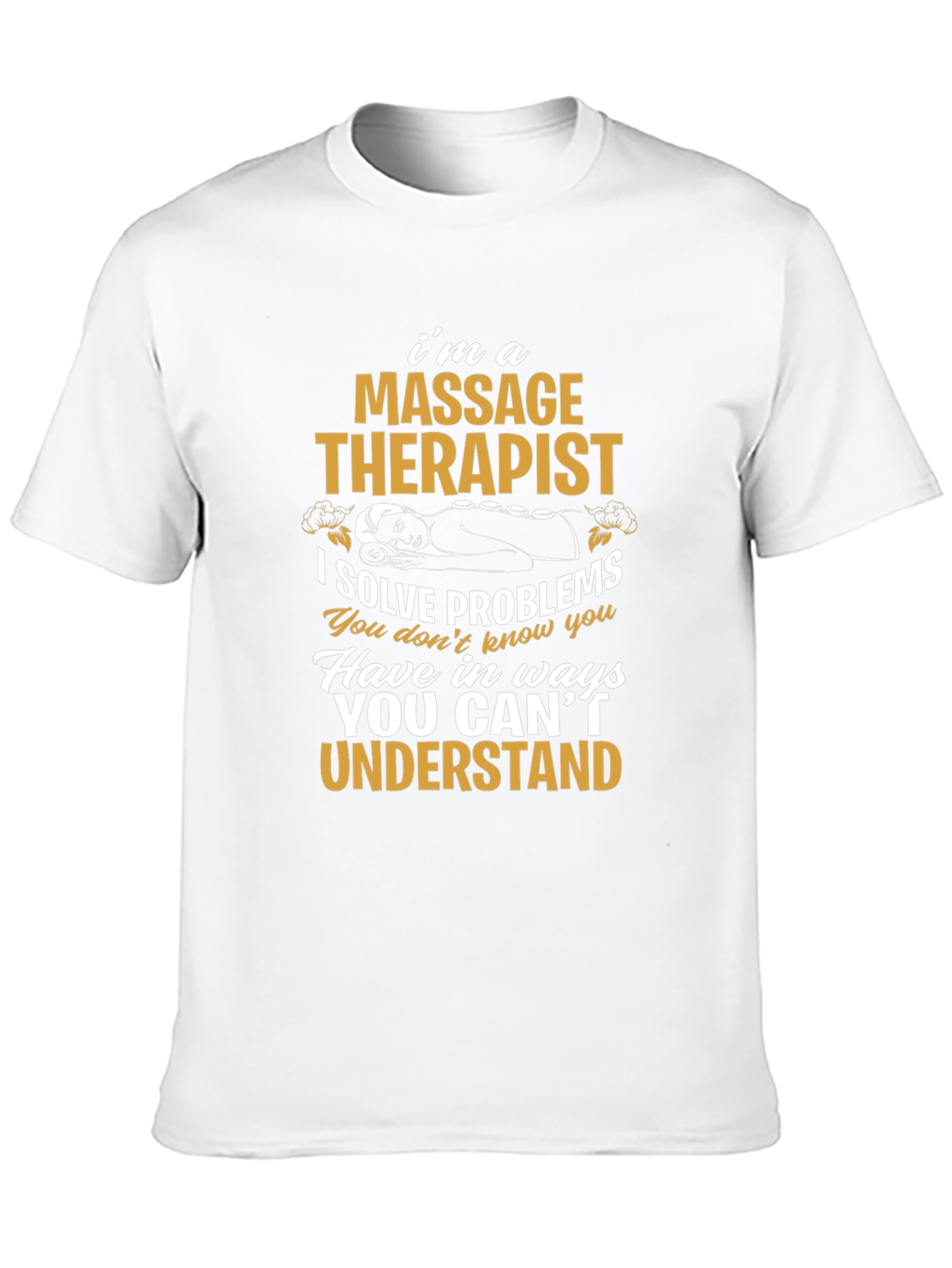 Black Massage Therapist T-Shirt: I Solve Problems view 10