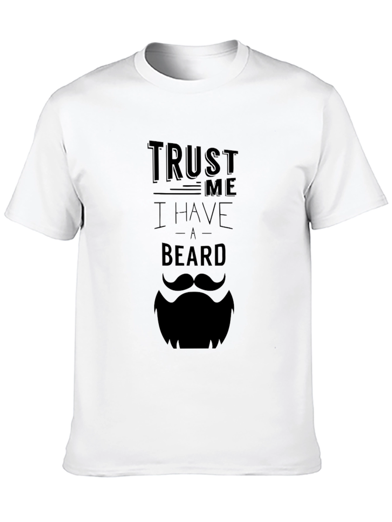 Black Trust Me I Have A Beard Graphic T-Shirt view 10