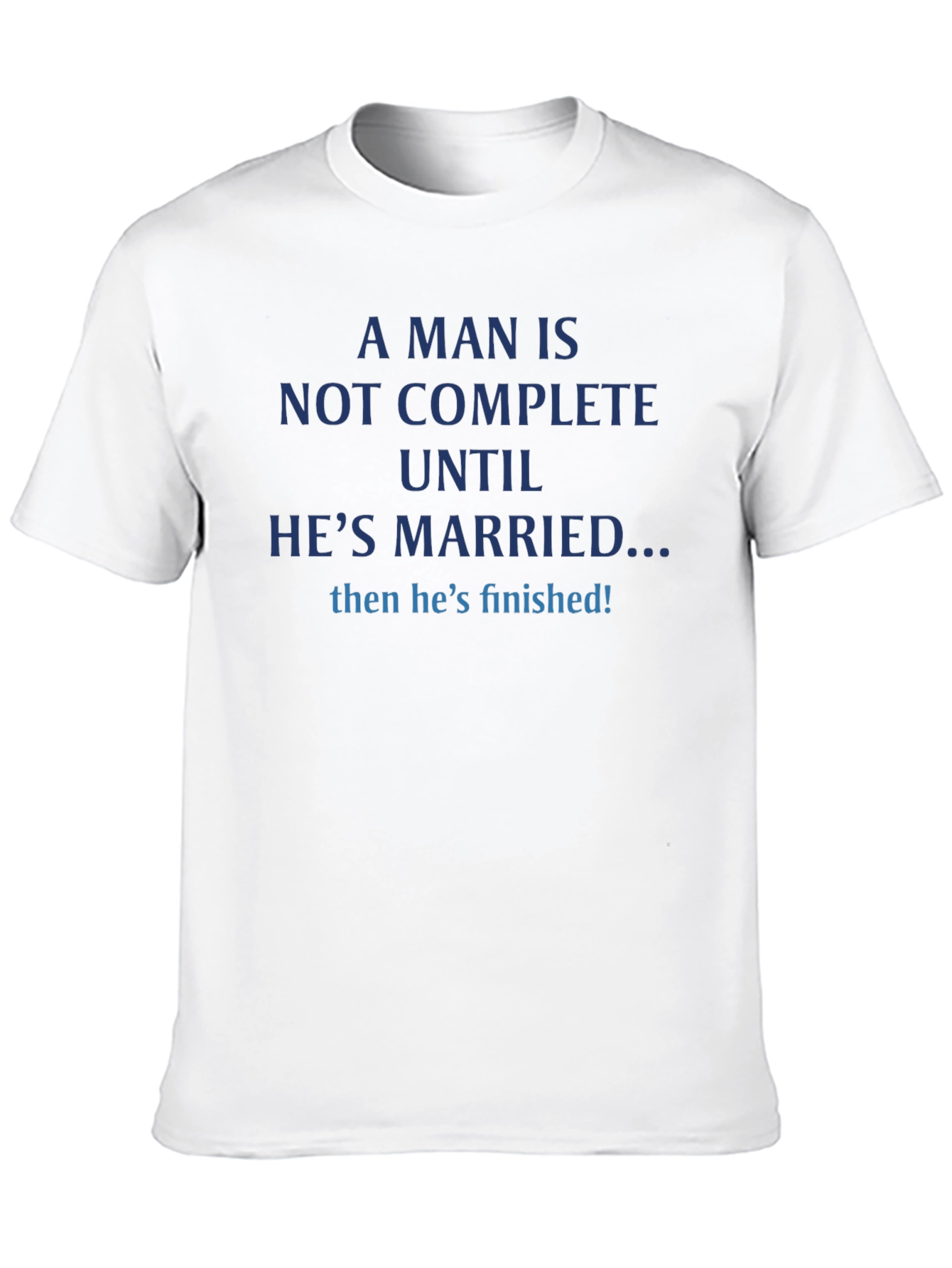 Black Funny Married Man T-Shirt - Finished! view 10
