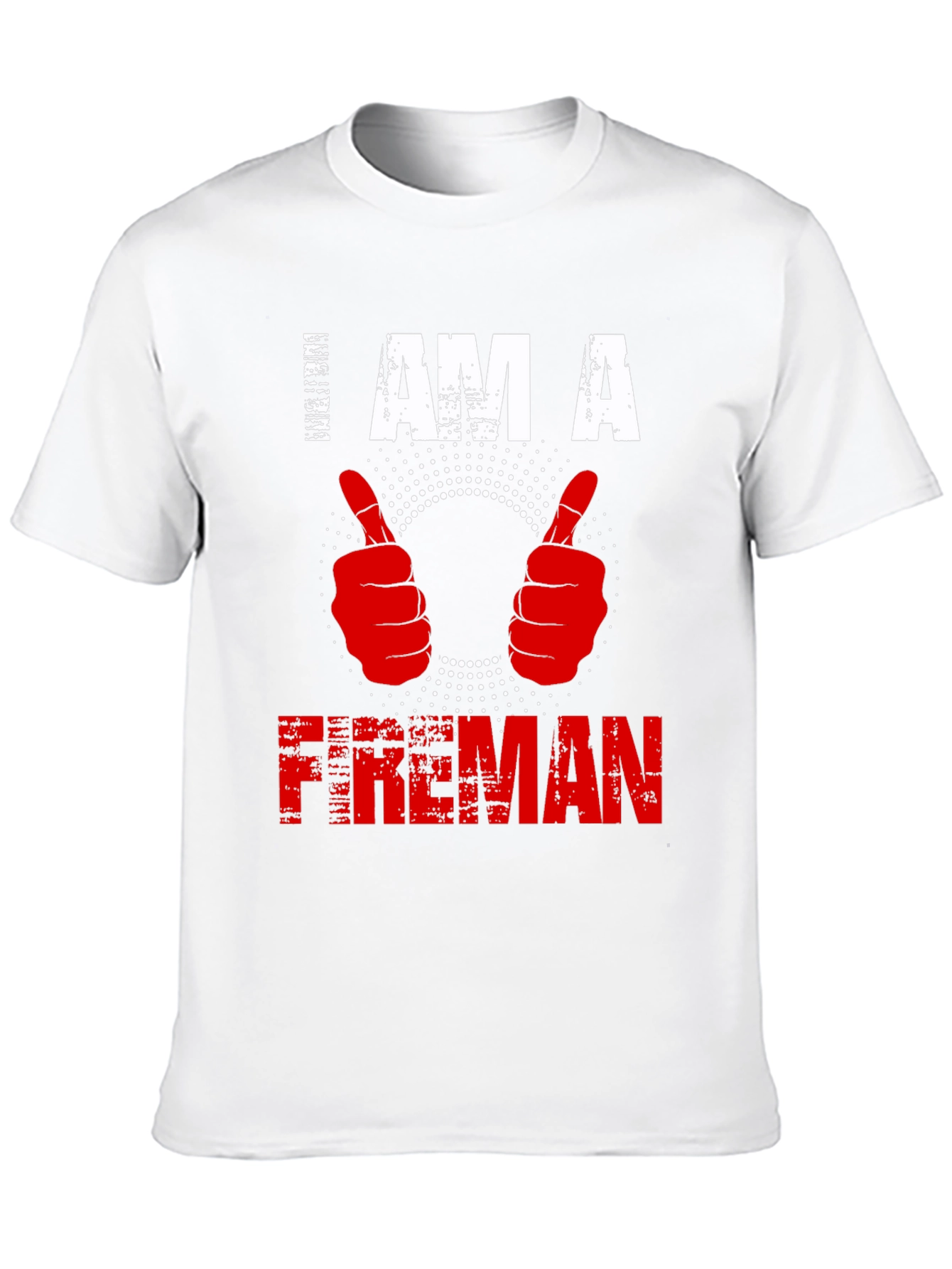 Black I am a Fireman T-shirt - Graphic Print view 10