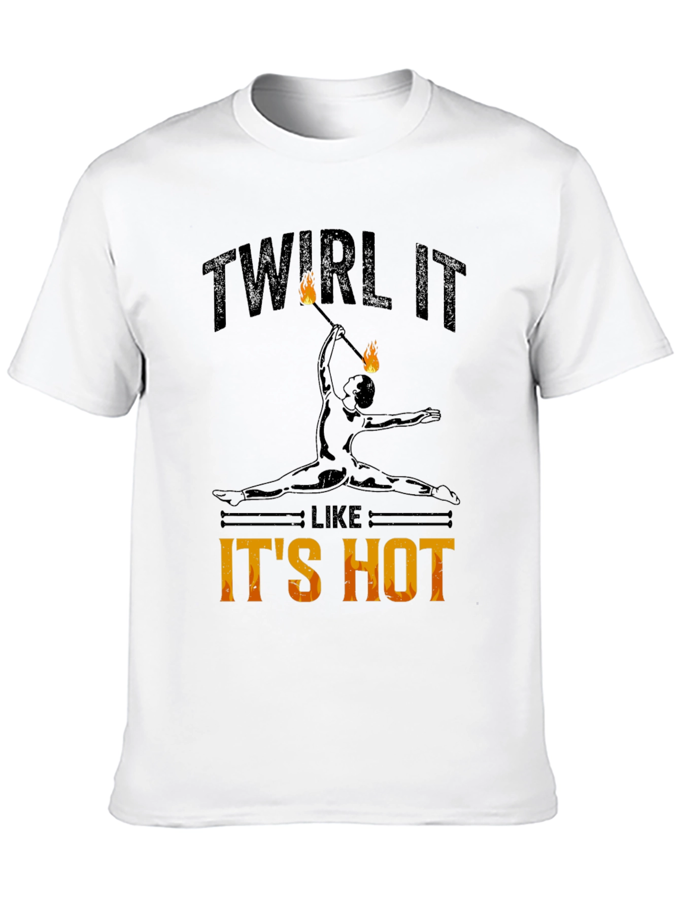 Black Twirl It Like It's Hot T-Shirt view 10