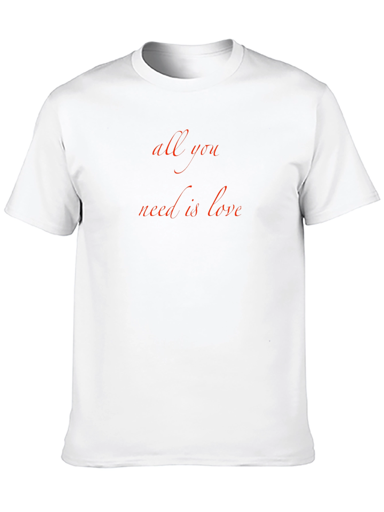 Black All You Need Is Love T-Shirt view 10