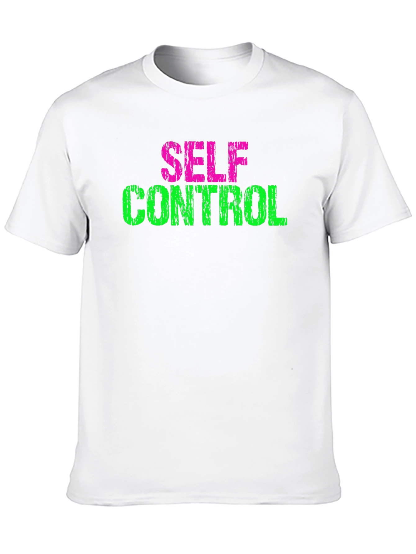 Black Self Control Graphic Tee - Black Cotton T-Shirt view 10