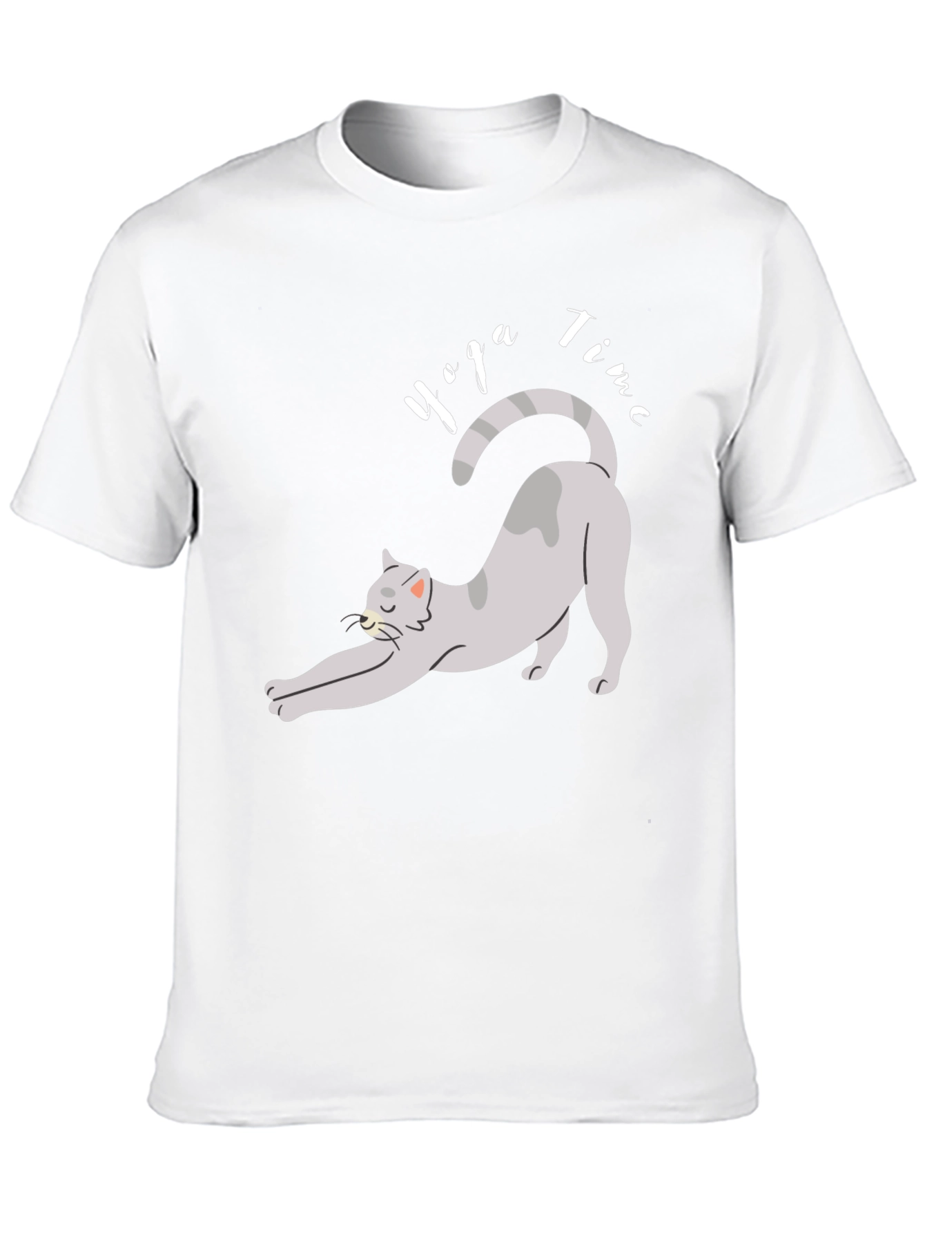 Black Yoga Cat T-Shirt - Time to Relax! view 10