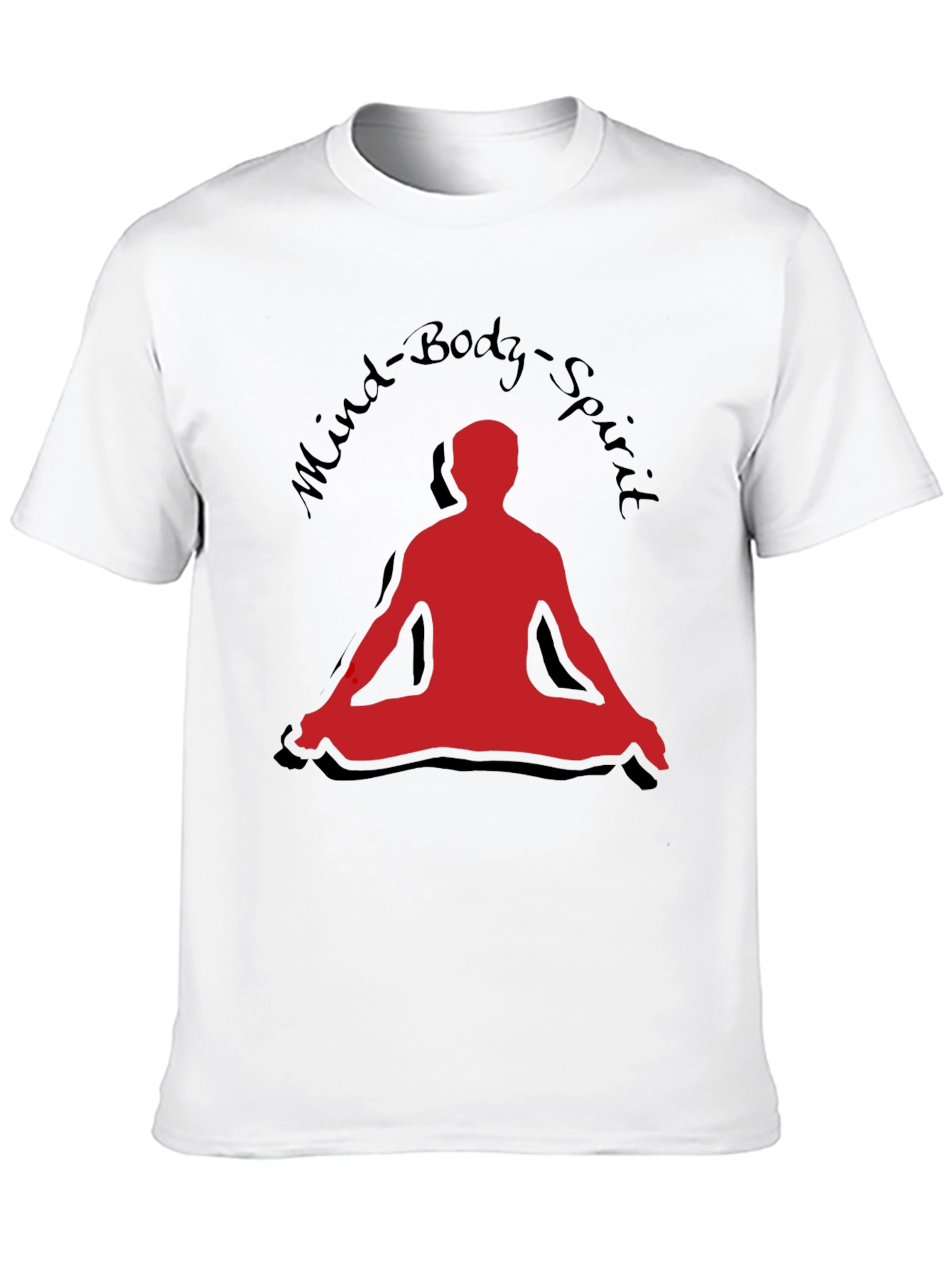 Black Mind Body Spirit T-Shirt - Yoga Meditation Tee view 10