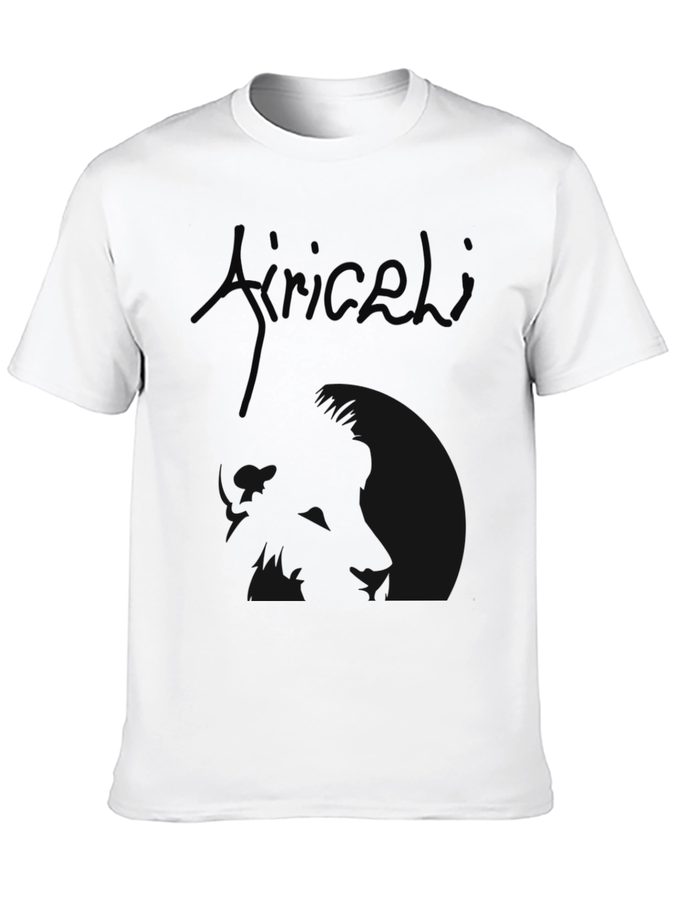 Black Men's Black Graphic T-Shirt - Aricelli Design view 10