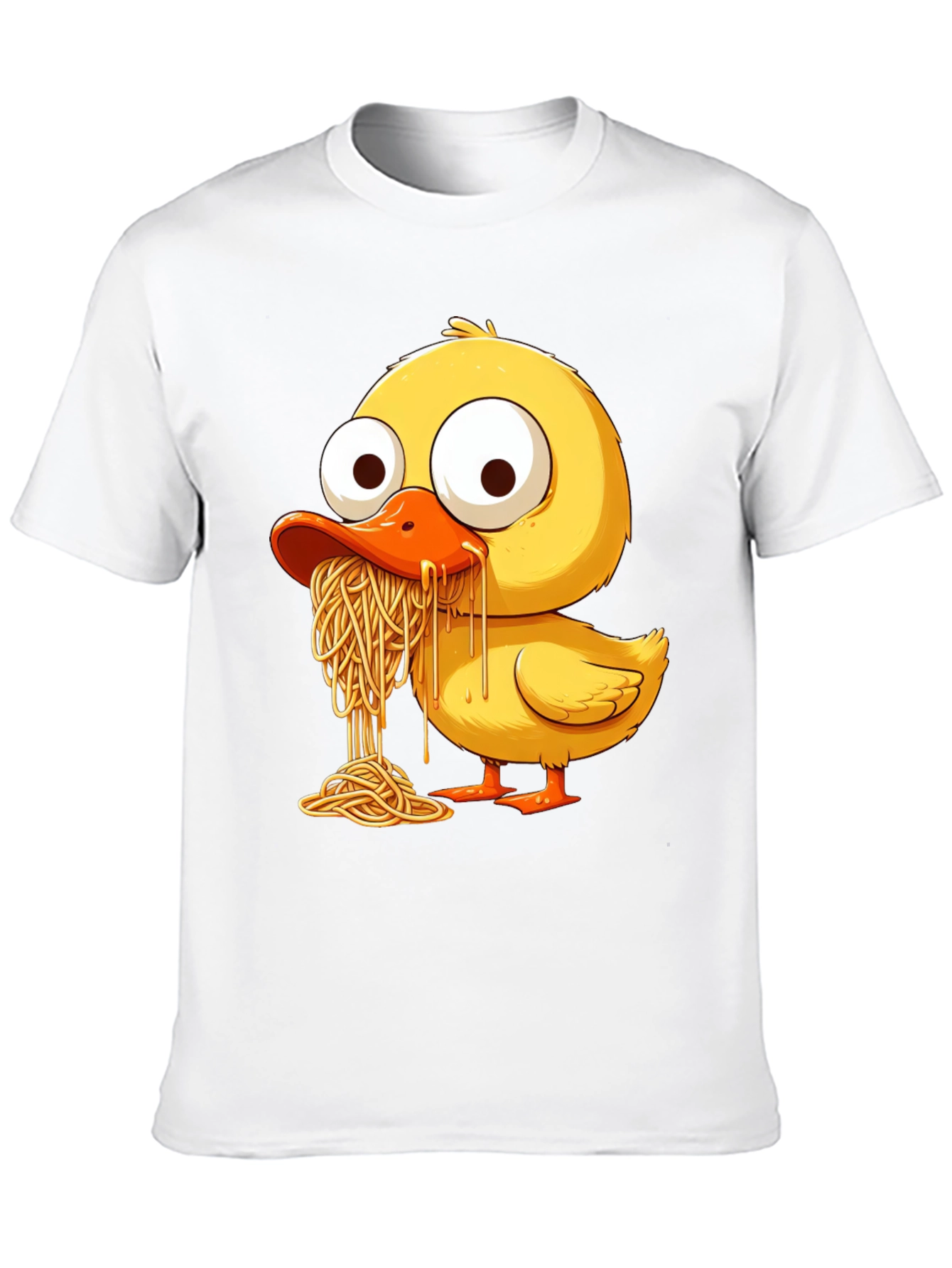 Black Duck Eating Spaghetti Graphic Tee view 10