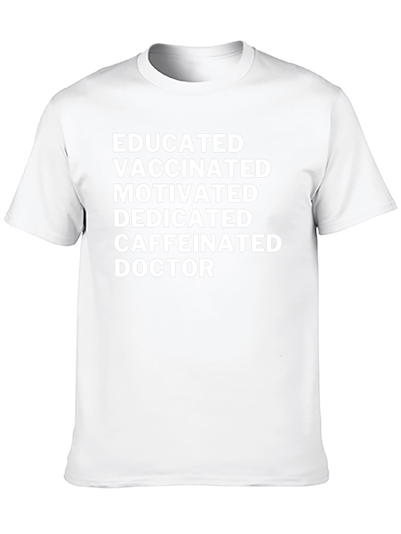Black Educated Vaccinated Doctor Novelty T-Shirt view 10