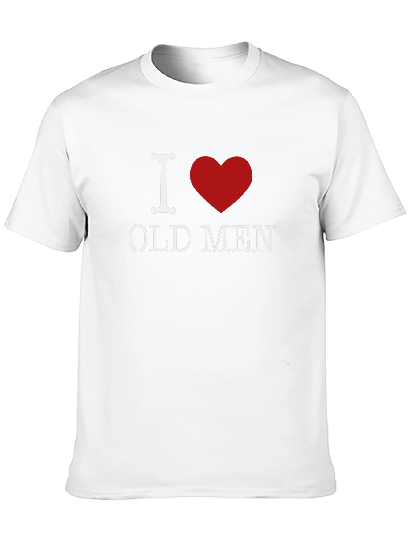Black I Heart Old Men Graphic Tee view 10