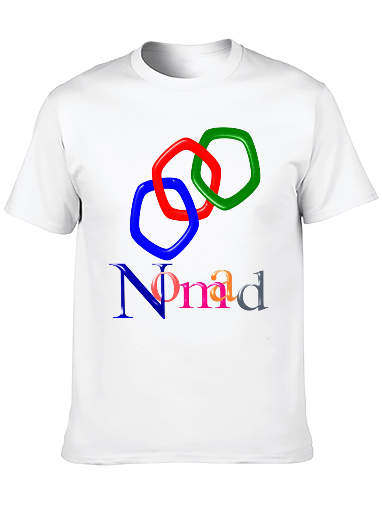 Black Nomad T-Shirt: Abstract Design, Soft Fabric view 10