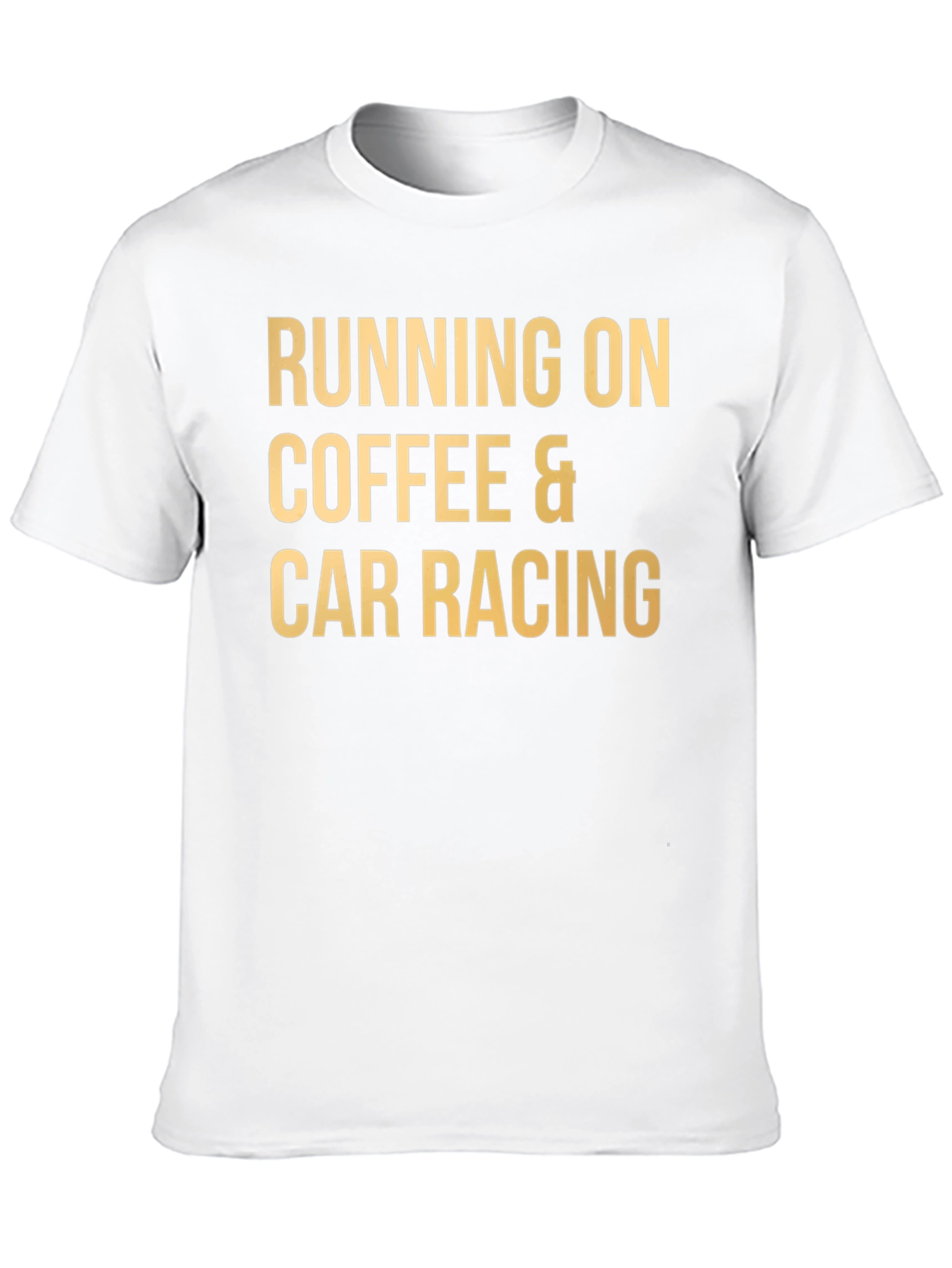 Black Coffee & Car Racing T-Shirt - Black Tee view 10