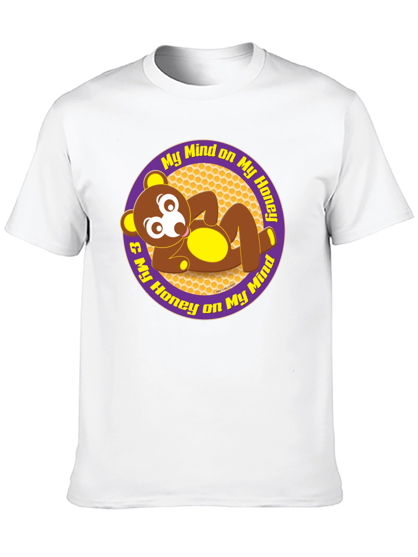 Black My Honey Bear Mind T-Shirt - Soft Cotton Tee view 10