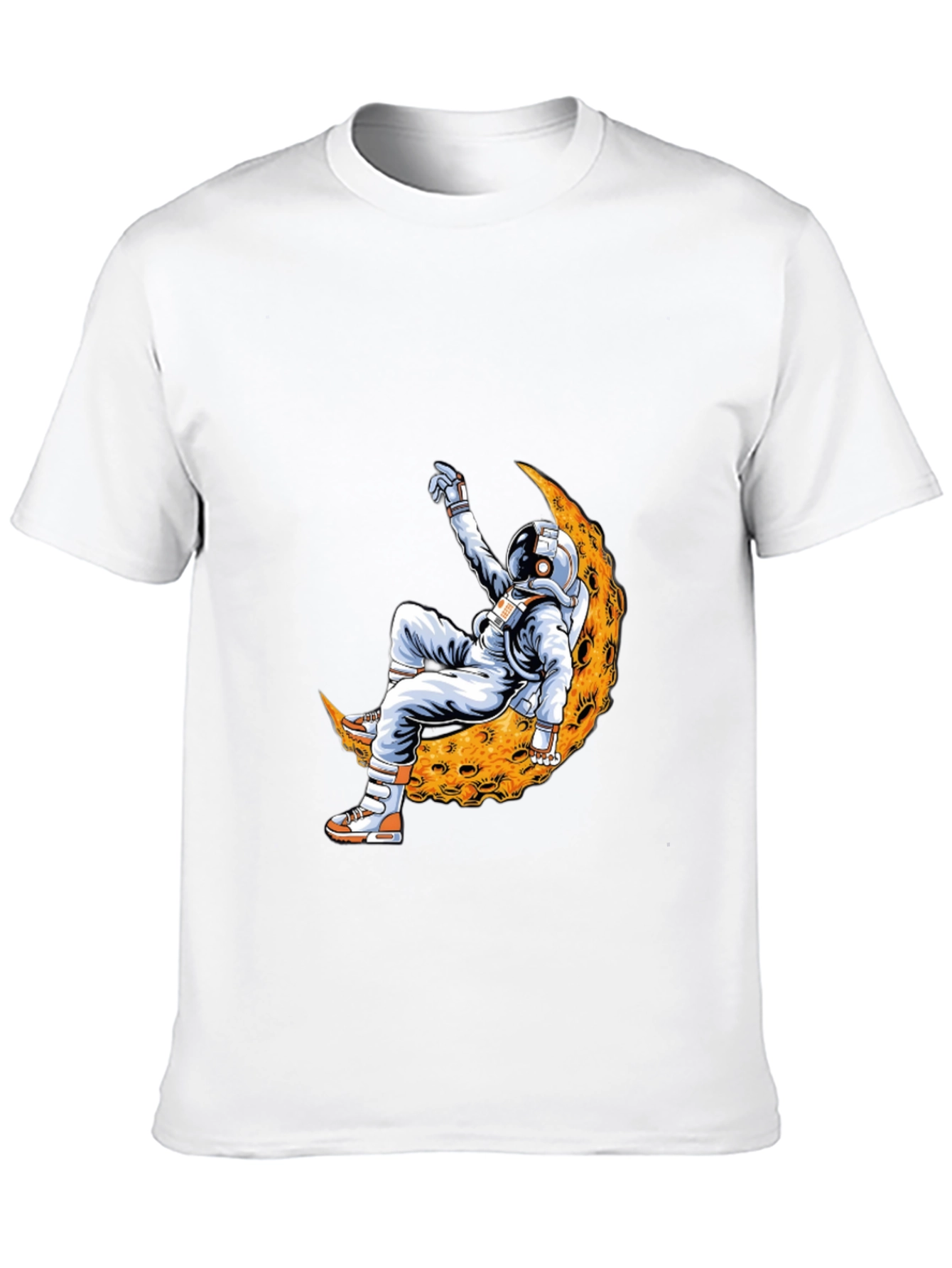 Black Astronaut Moon T-Shirt - Cool Space Design view 10