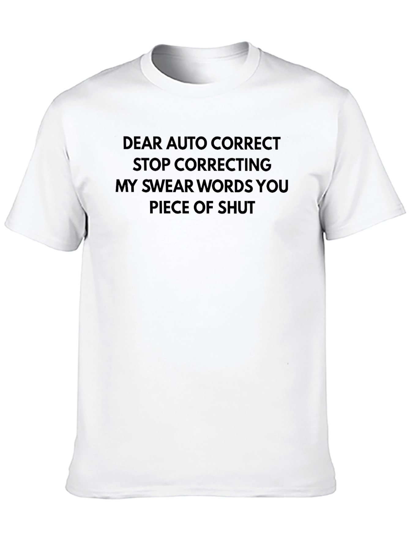 Black Sarcastic Auto Correct T-Shirt view 10