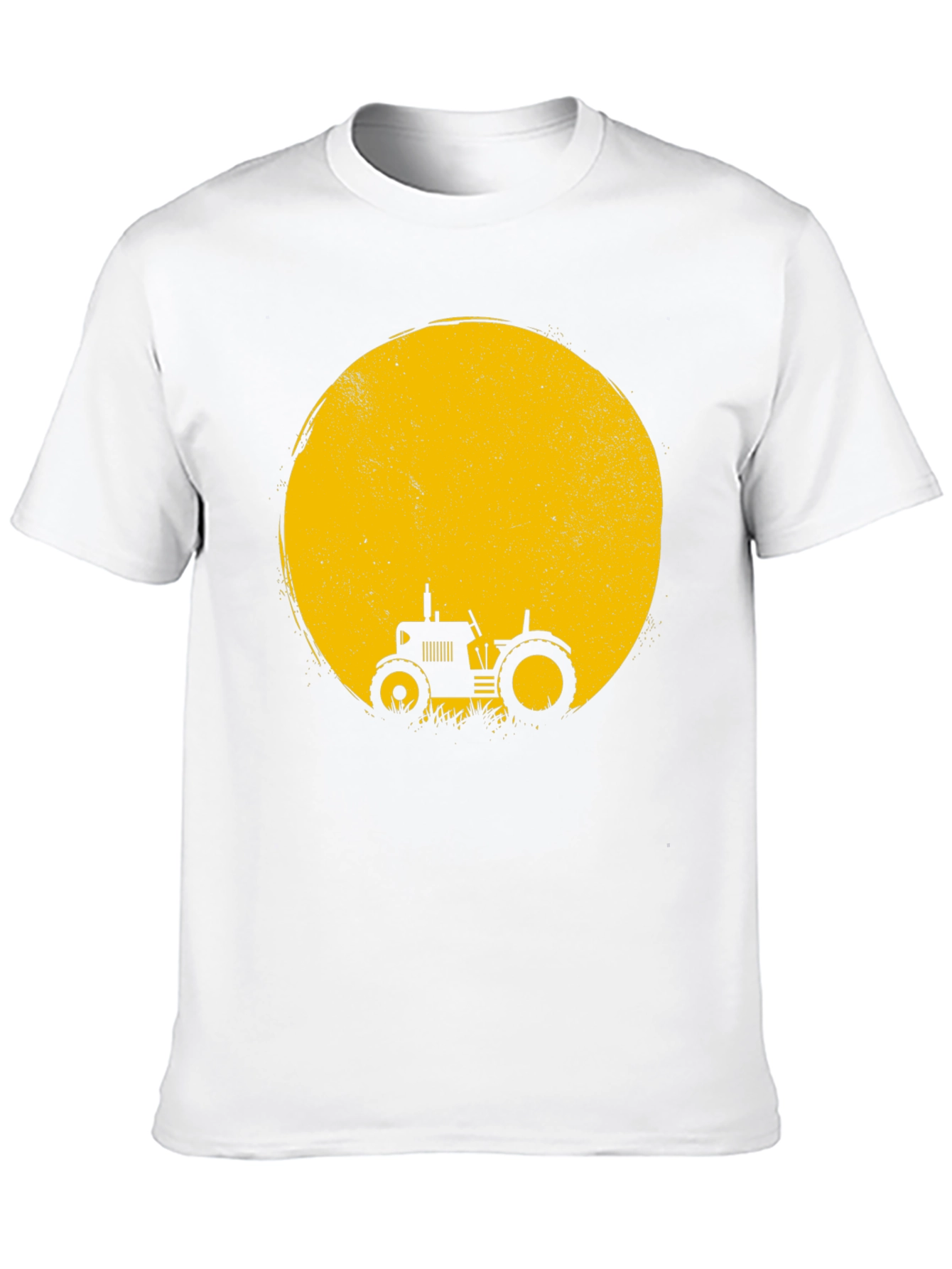 Black Tractor Moon Graphic Tee - Black Cotton Blend view 10