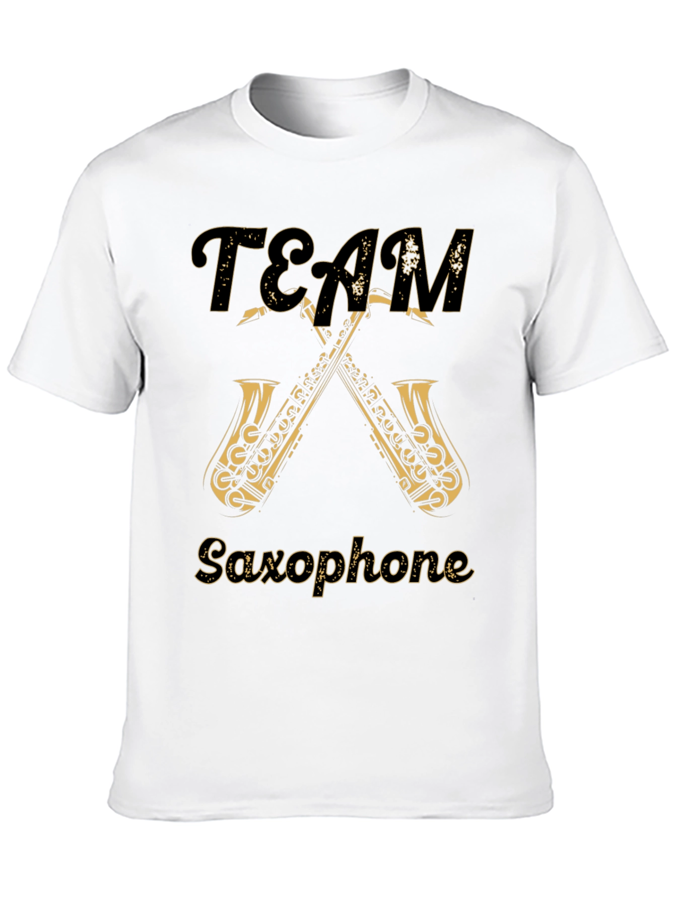 Team Saxophone T-Shirt - Musical Instrument Tee - 10