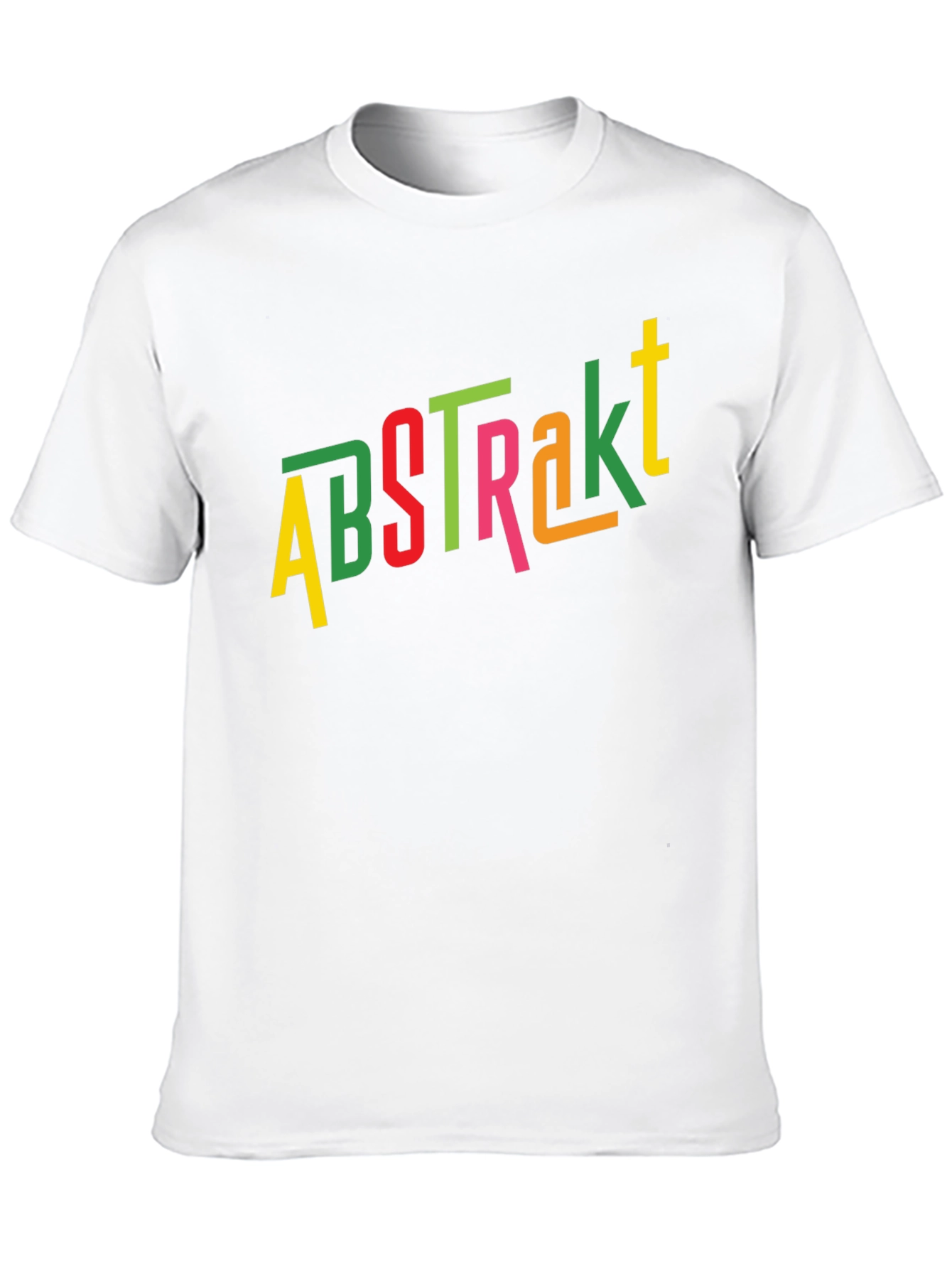 Black Abstract Colorful Graphic Men's Black T-Shirt view 10