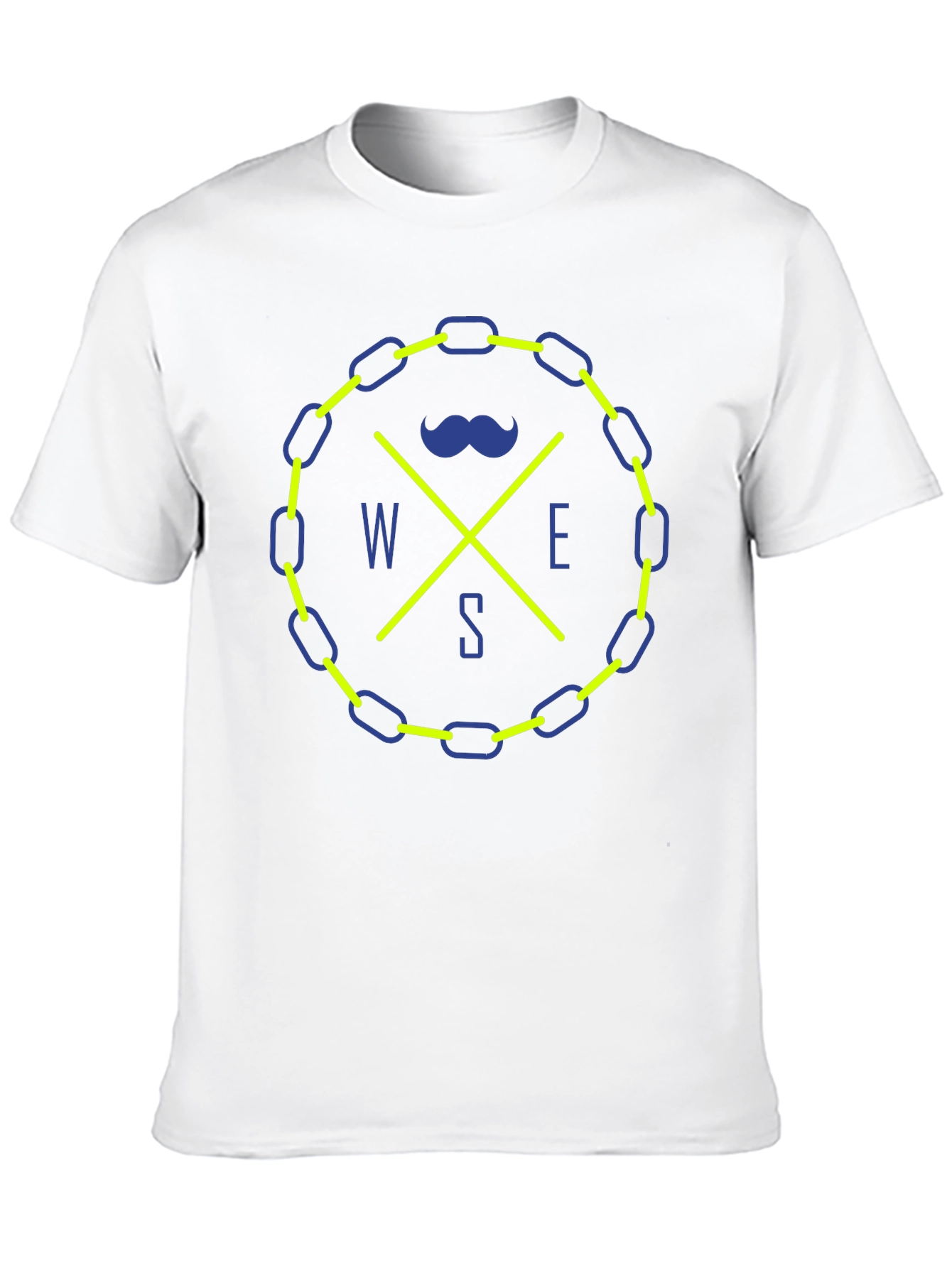 Black Novelty Compass Rose Graphic Tee - Black view 10