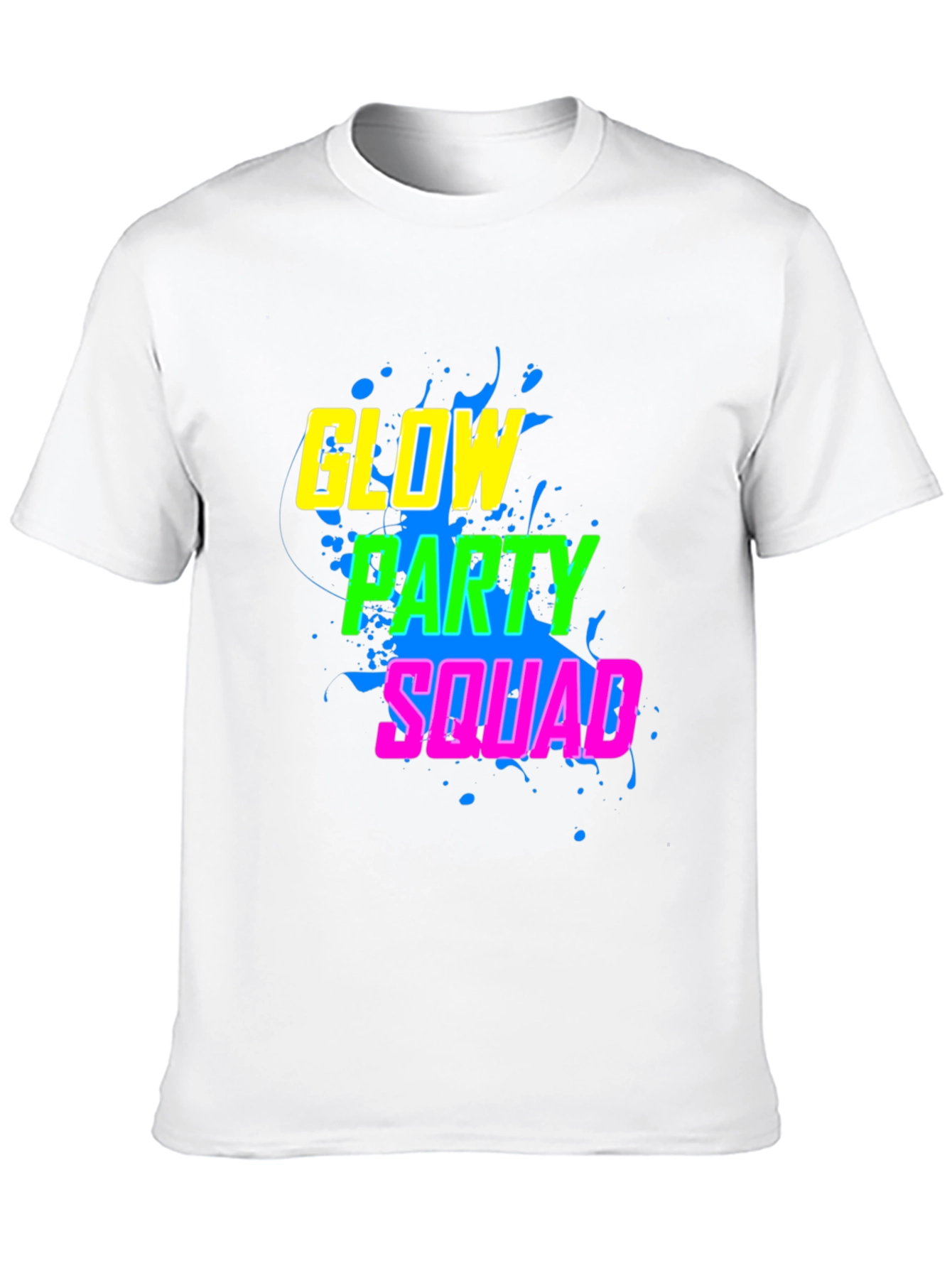 Black Glow Party Squad T-Shirt view 10