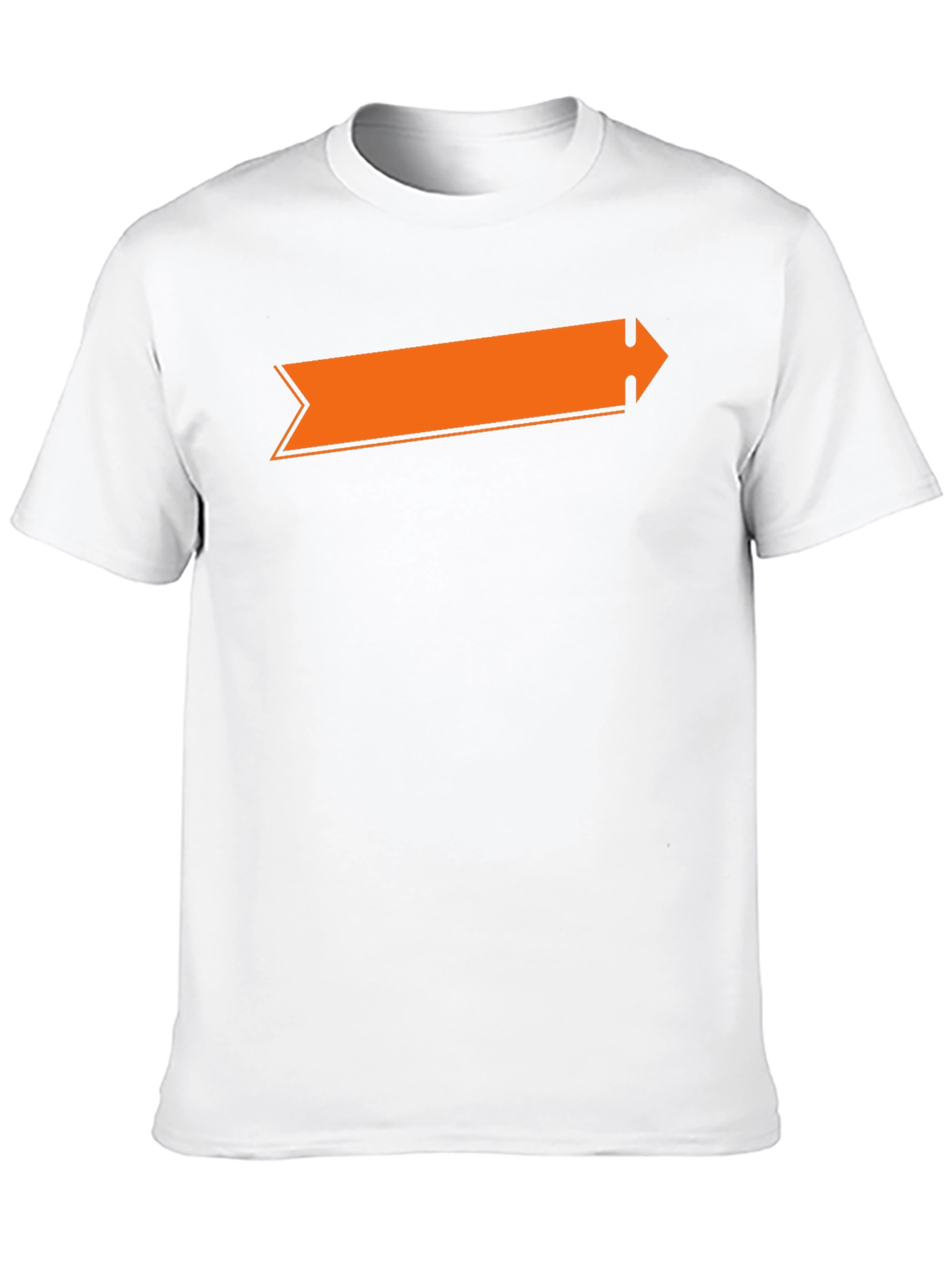 Black Orange Arrow Graphic Black T-Shirt view 10