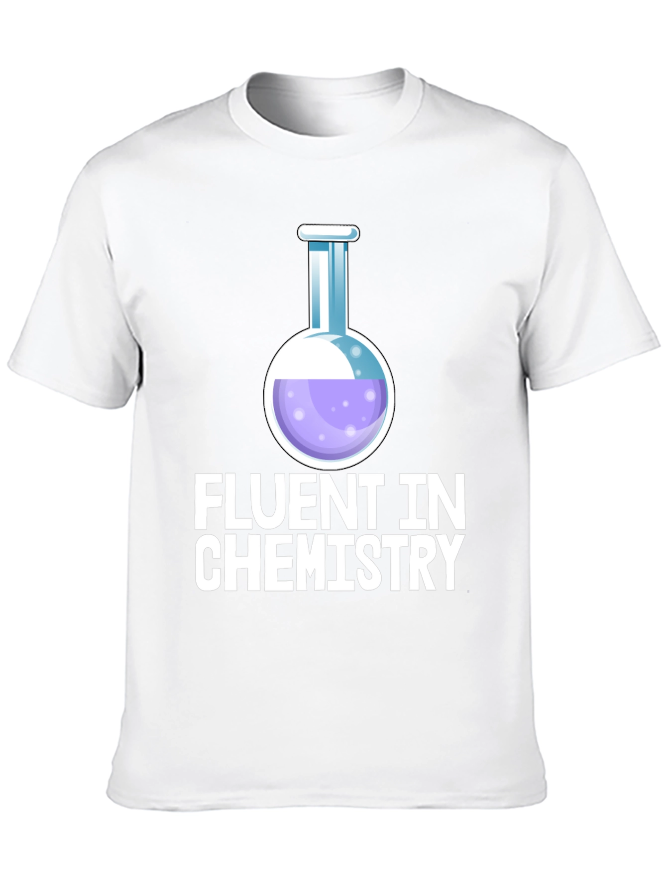 Black Fluent In Chemistry T-Shirt view 10