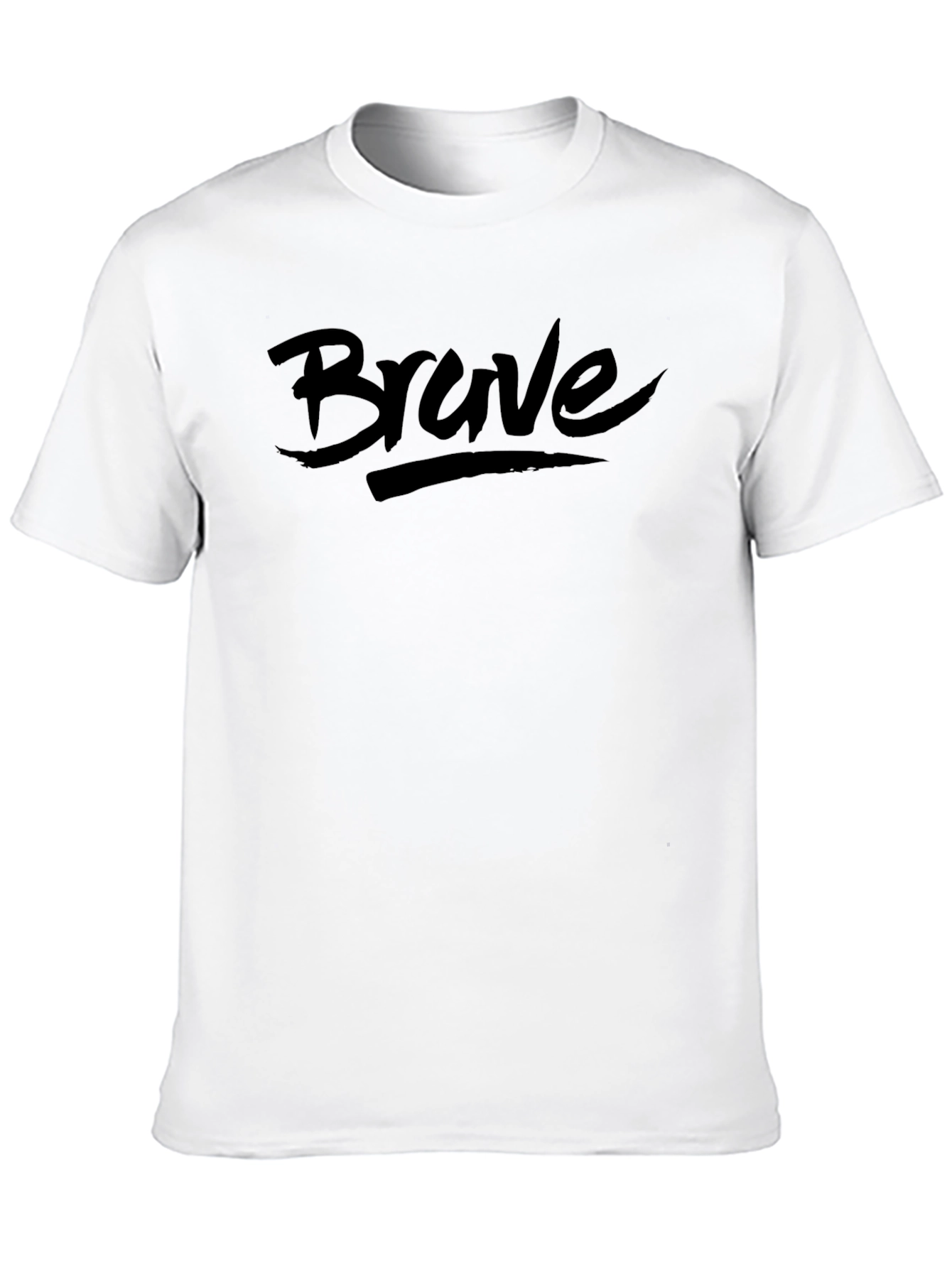 Black Brave Graphic Tee - Men's Black T-Shirt view 10