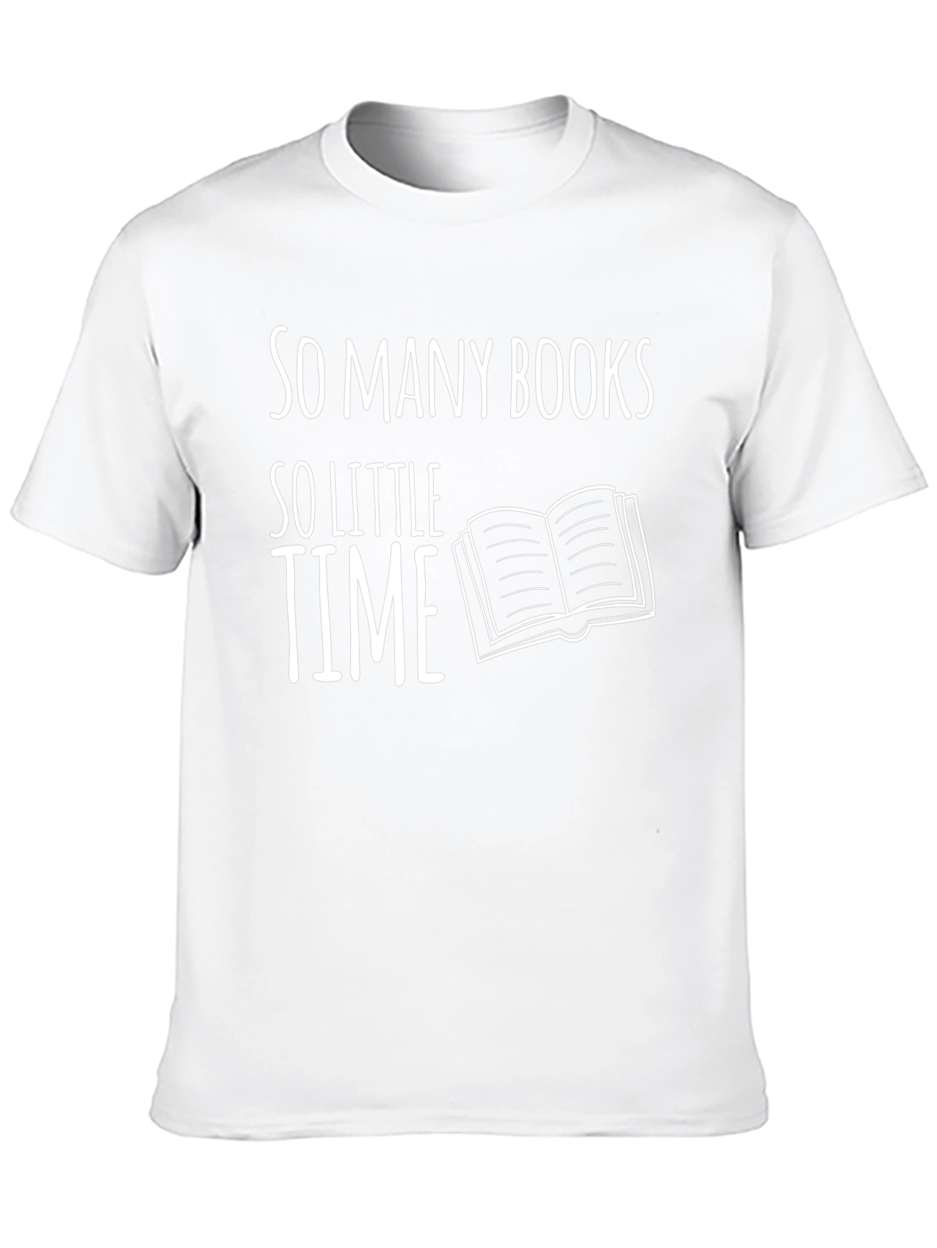 Black So Many Books So Little Time Graphic T-Shirt view 10