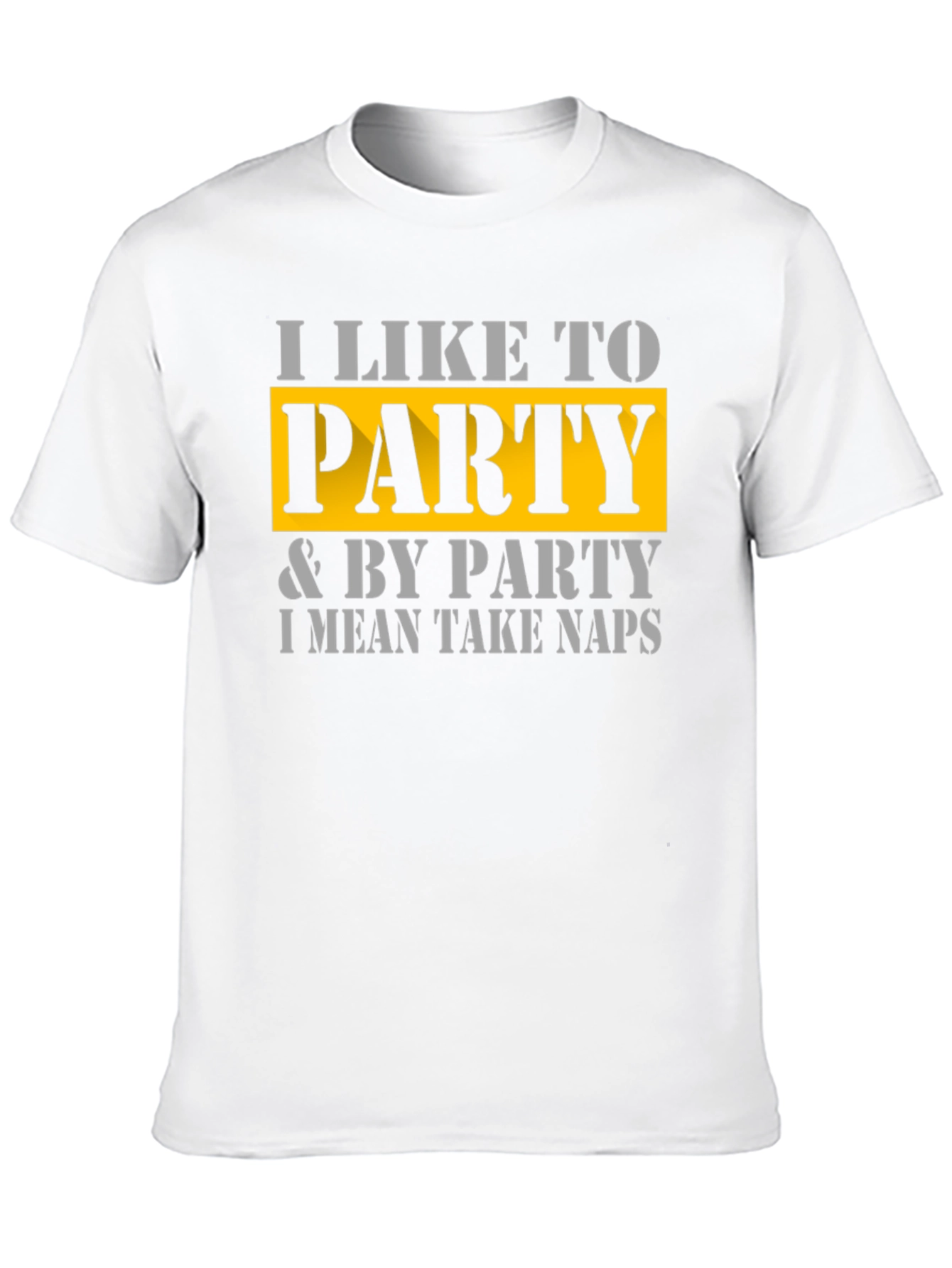 Black I Like to Party T-Shirt - Funny Nap Lover Tee view 10