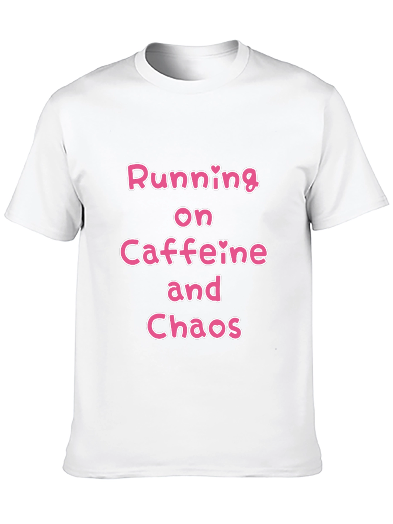 Black Running on Caffeine and Chaos Black T-Shirt view 10