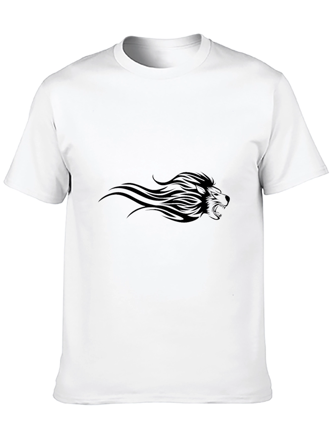 Black Men's Black Lion Graphic Tee view 10