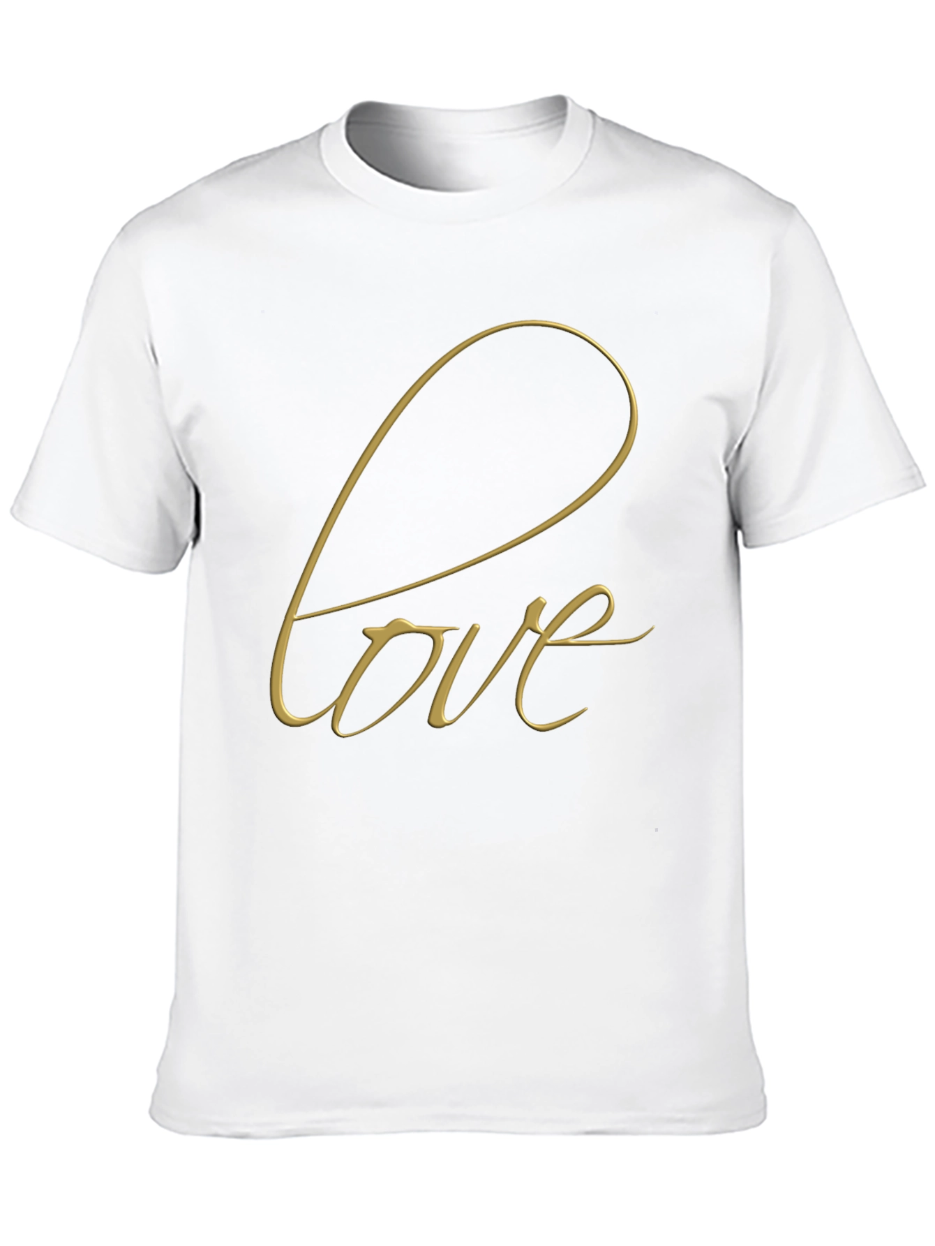 Black Love Script Black T-Shirt view 10