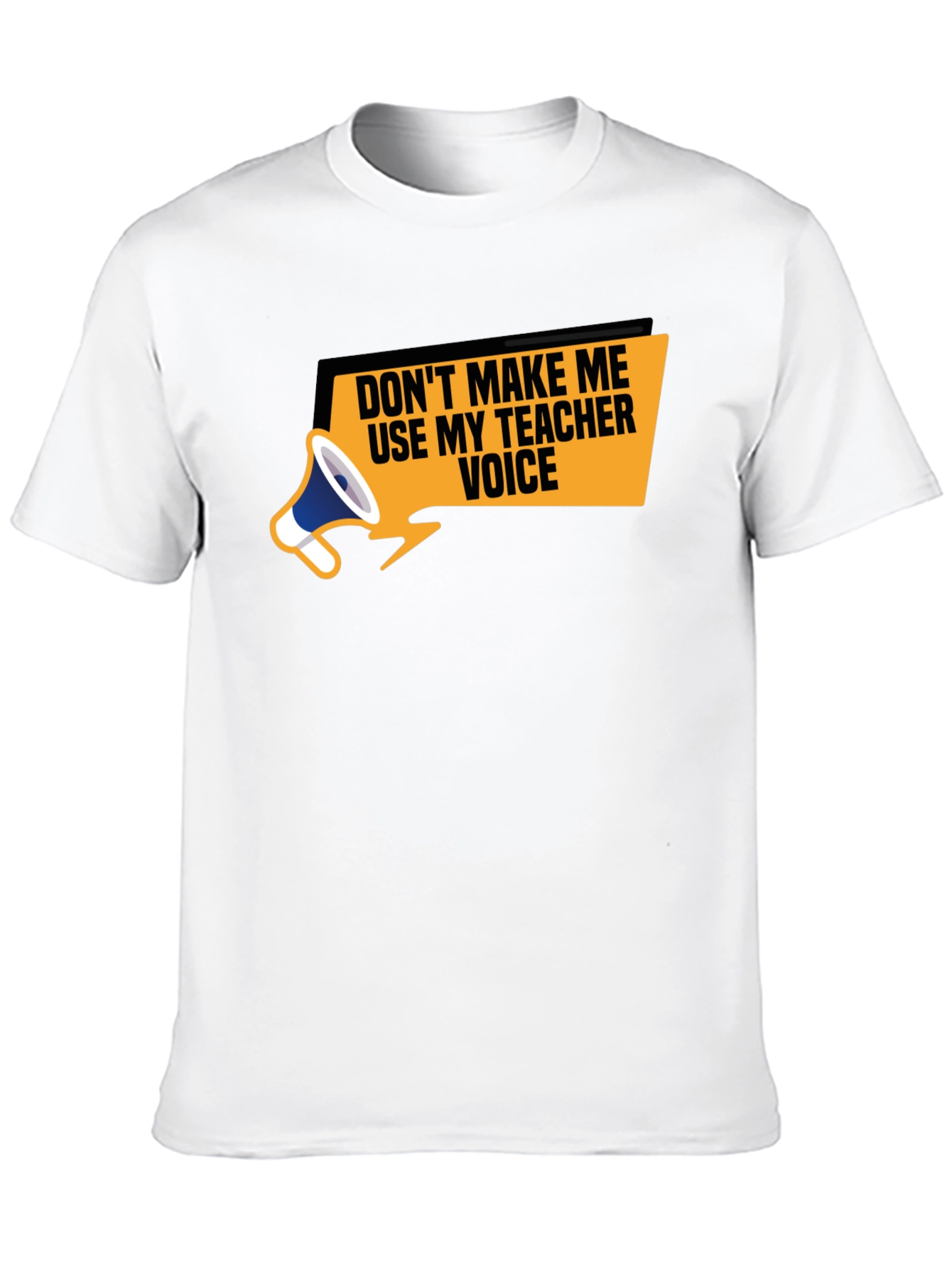 Black Teacher Voice T-Shirt - Funny Teacher Apparel view 10